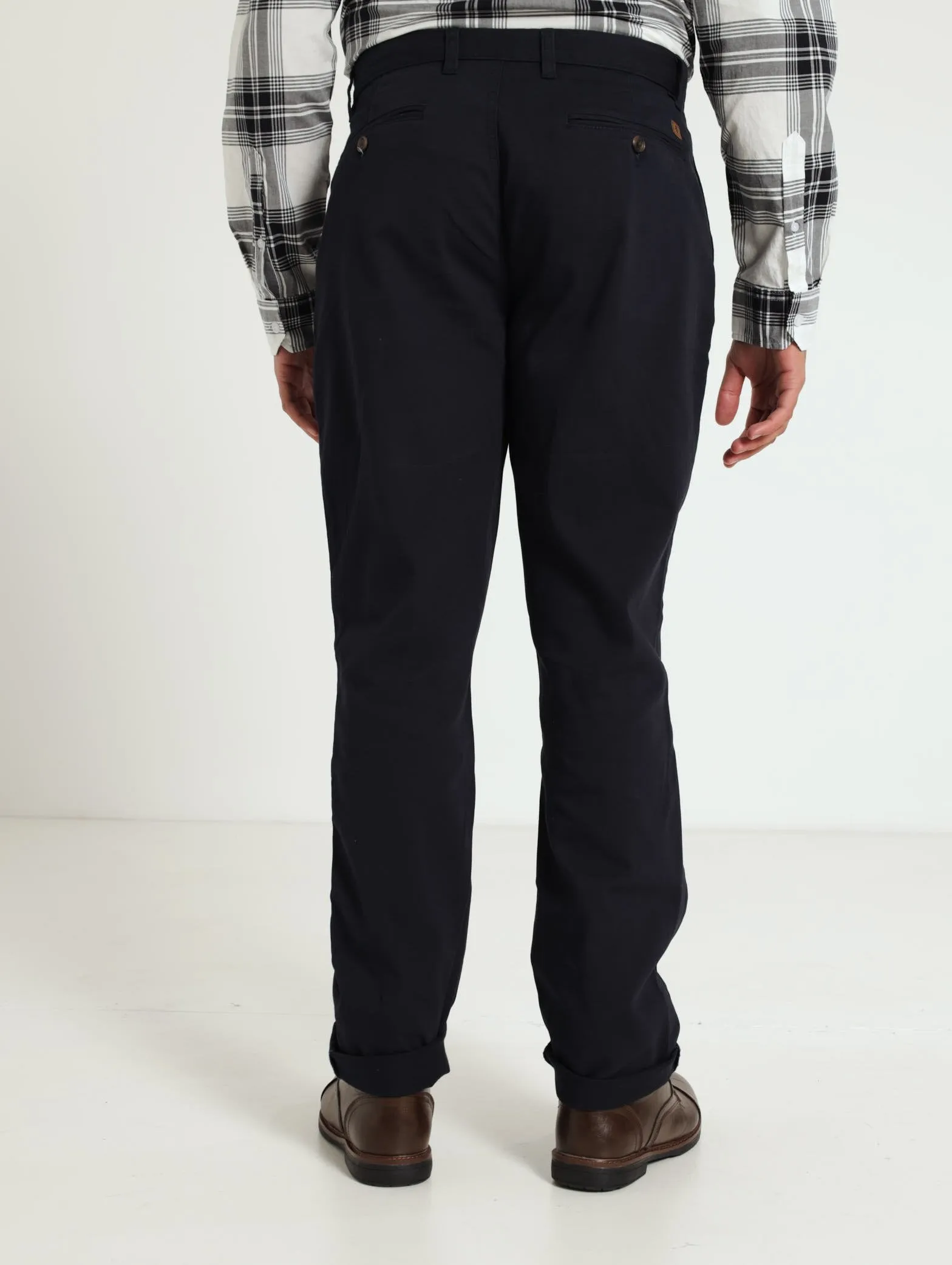 2 Pleat Chinos - Navy