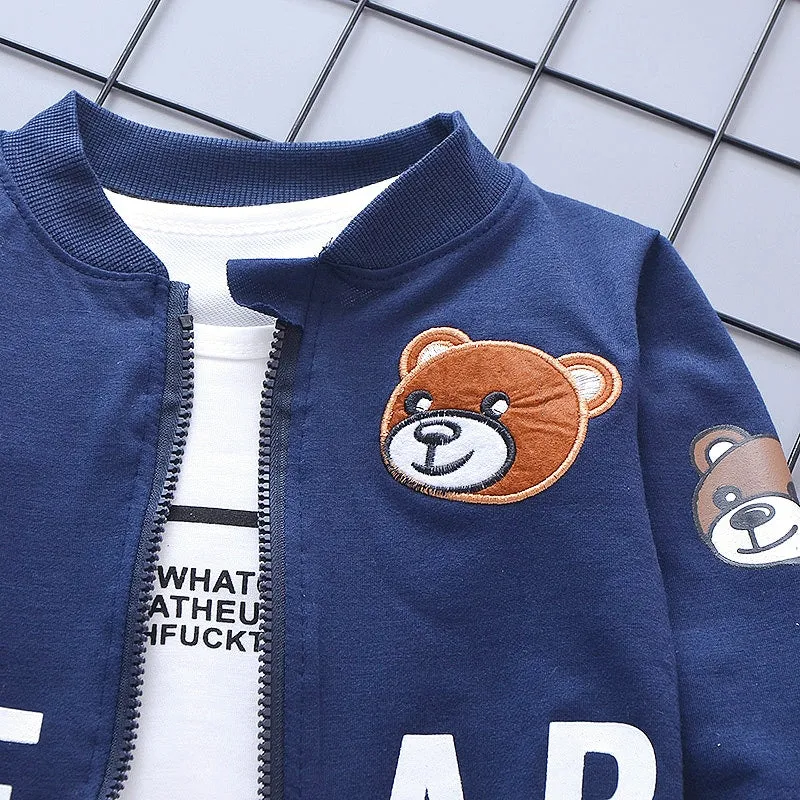 3 Pcs  Boys/Girls Pants Suits 253453  -  (12-24M)