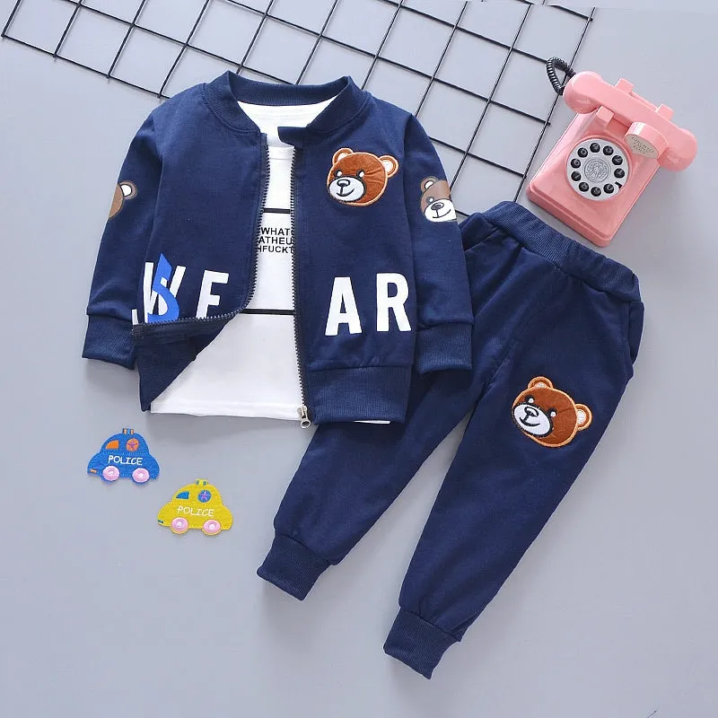 3 Pcs  Boys/Girls Pants Suits 253453  -  (12-24M)