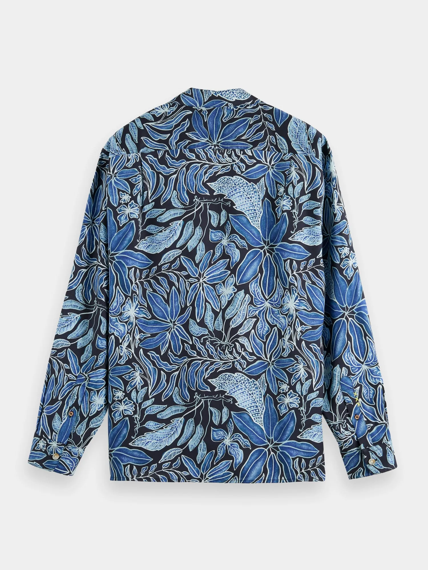 Allover print camp shirt