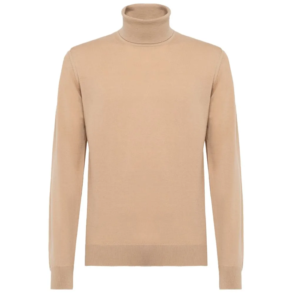 Alpha Studio Beige Cashmere Men's Sweater