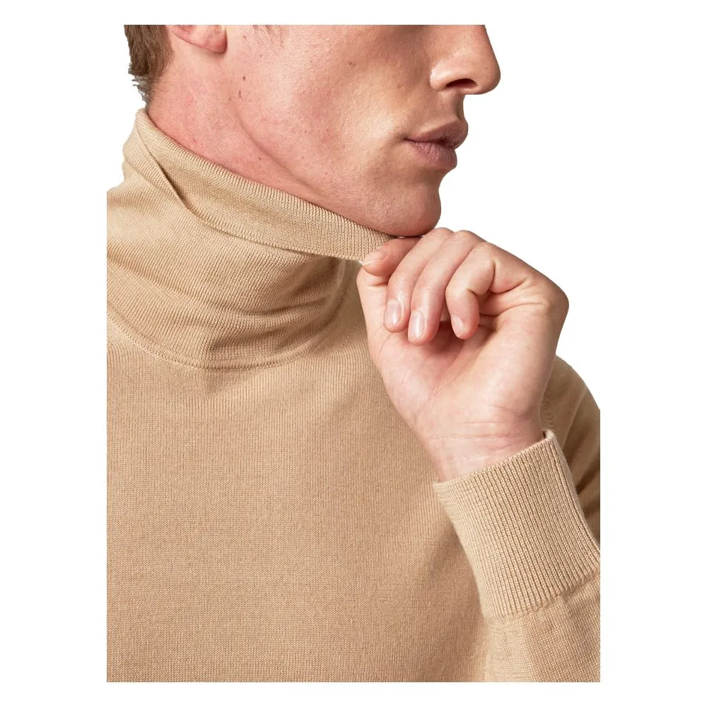 Alpha Studio Beige Cashmere Men's Sweater