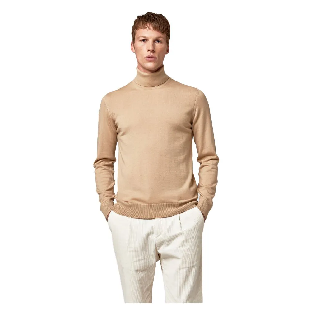 Alpha Studio Beige Cashmere Men's Sweater