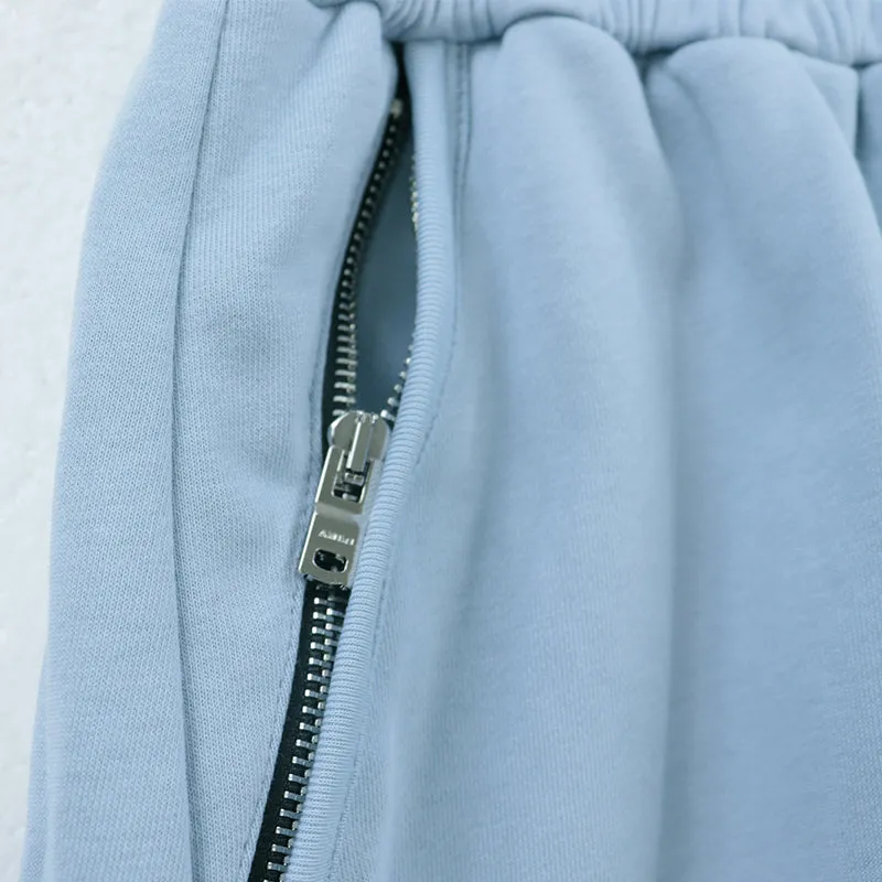 AMIRI Letter Logo Embroidery Shorts Blue