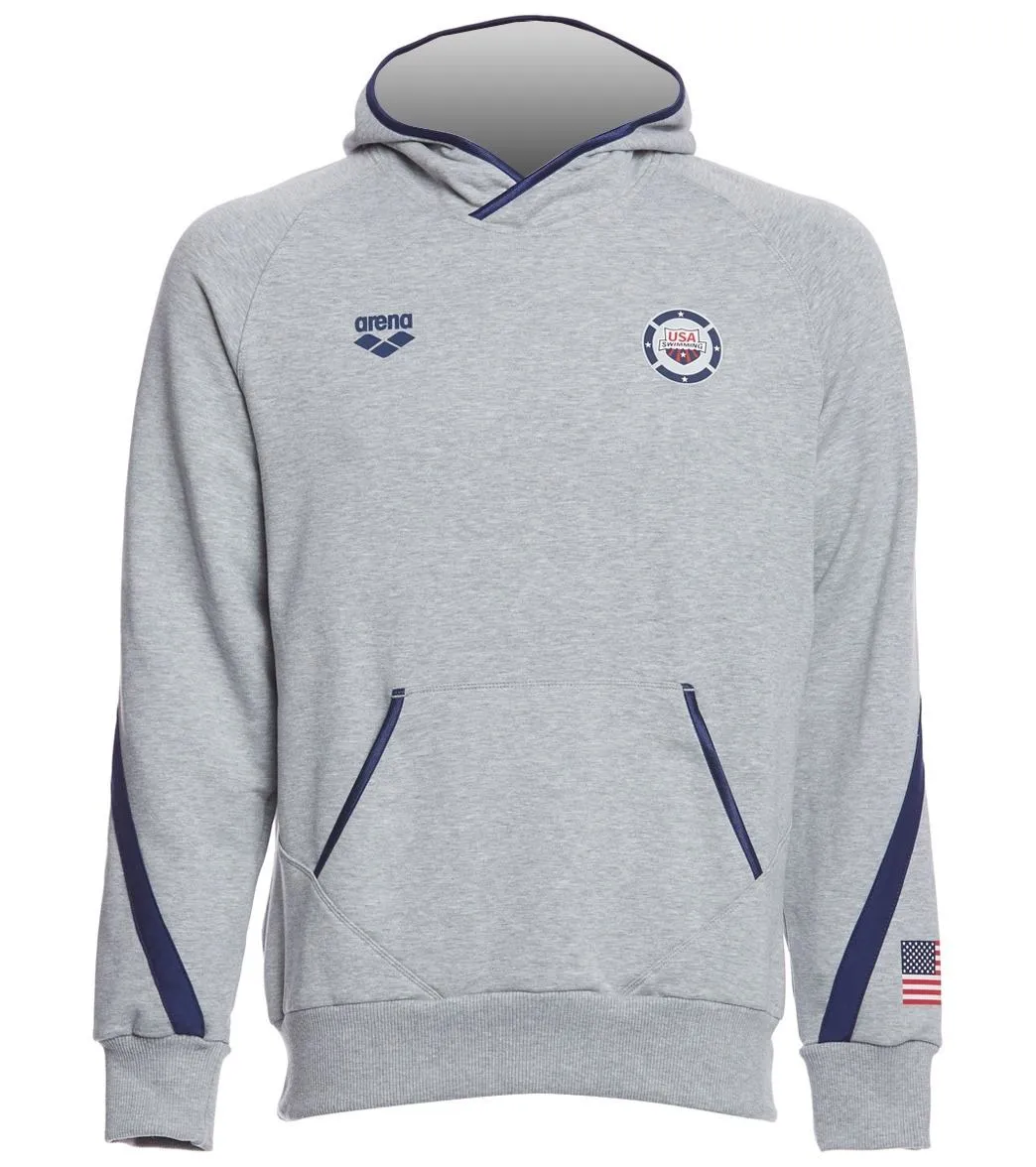 Arena Unisex National Team Hoodie Medium Grey Melange/Navy
