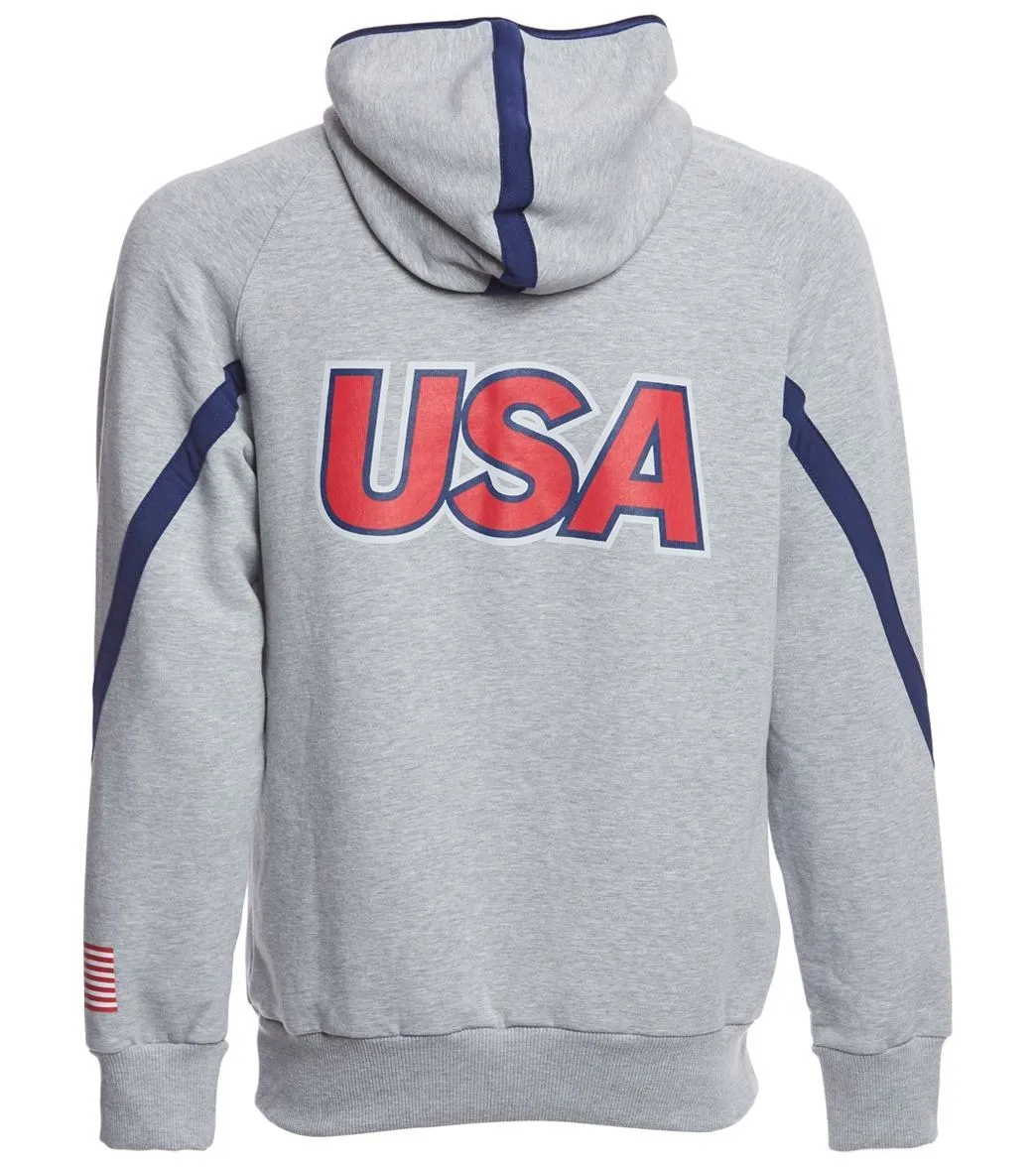 Arena Unisex National Team Hoodie Medium Grey Melange/Navy