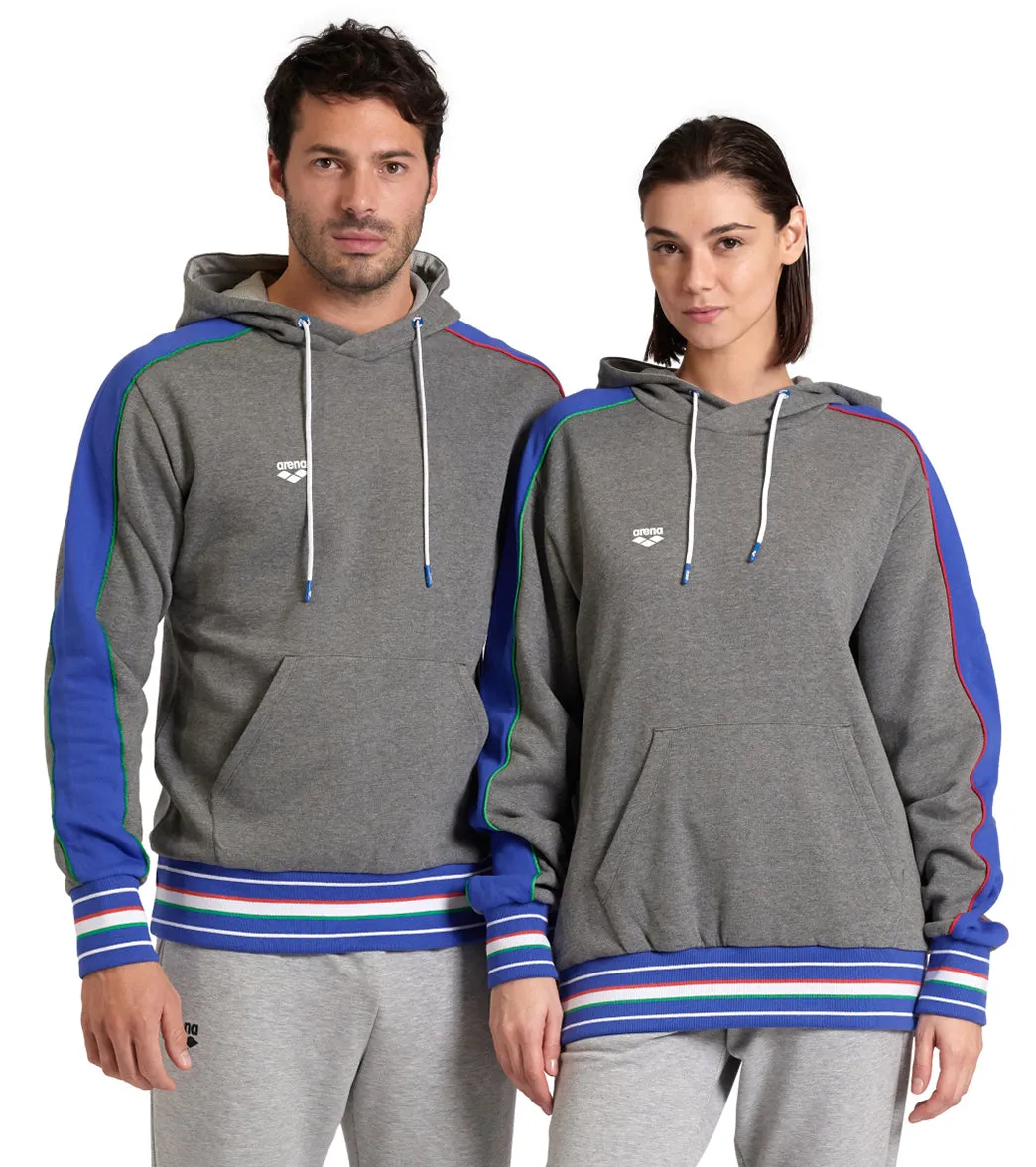 Arena Unisex Pullover Hoodie Dark Grey Heather/Royal