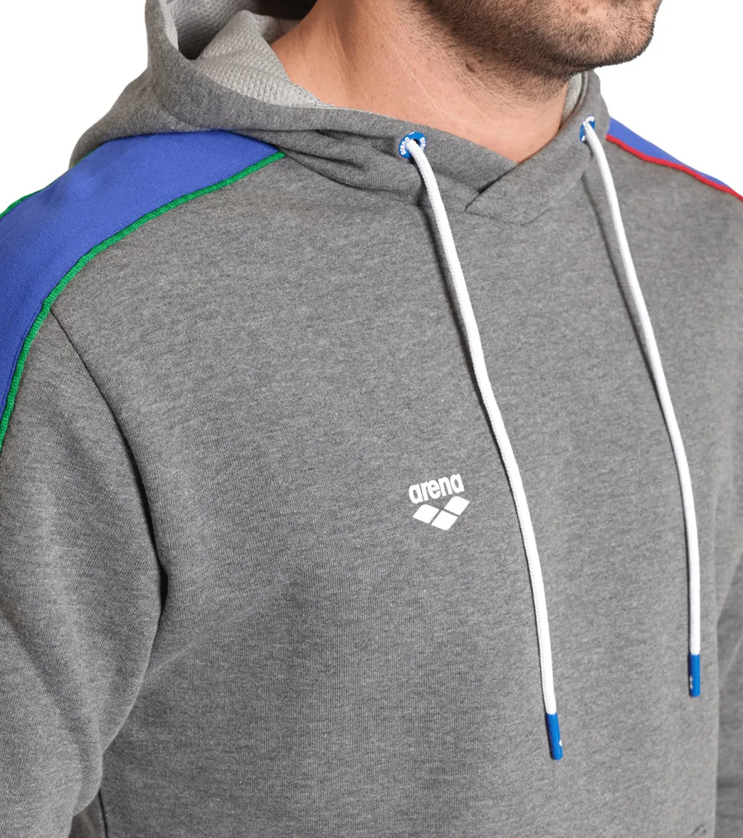 Arena Unisex Pullover Hoodie Dark Grey Heather/Royal