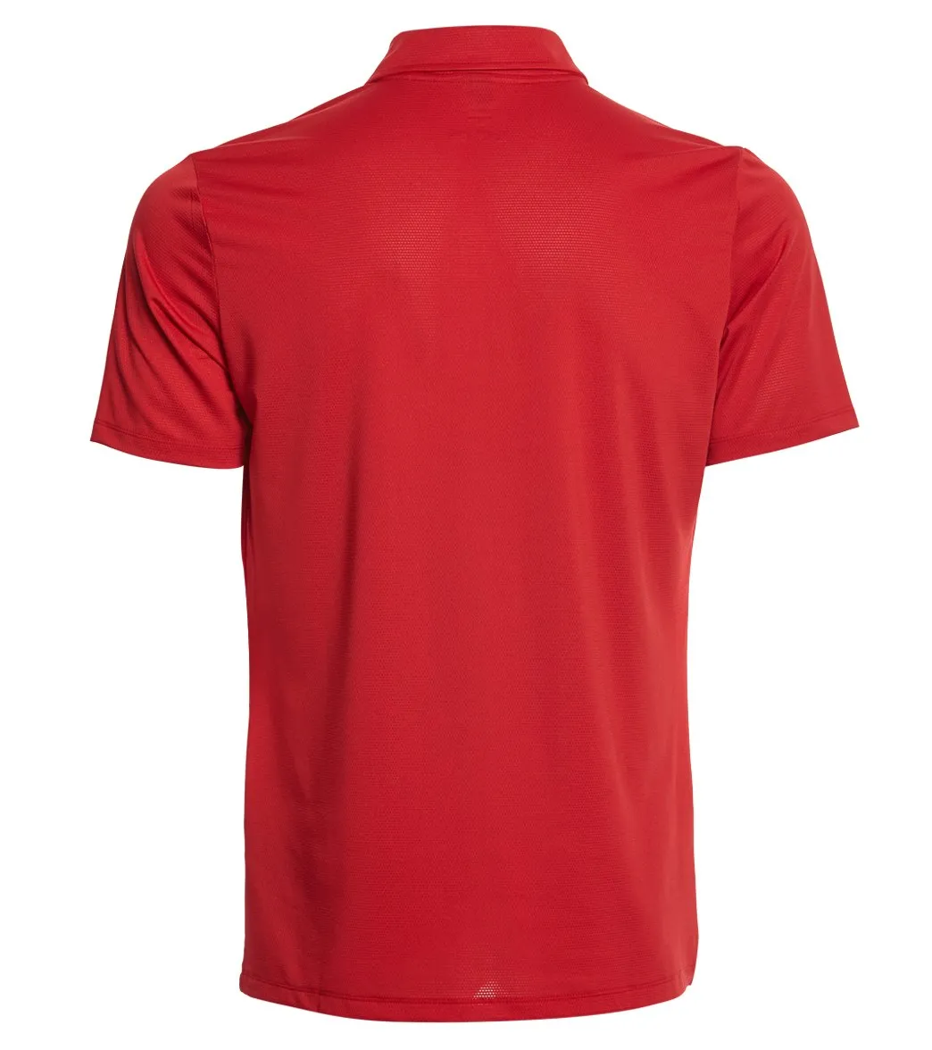 Arena Unisex Team Line Tech Short Sleeve Polo Red