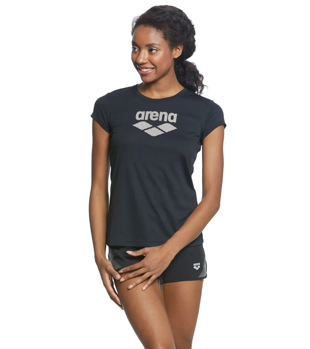 Arena Women's Short Sleeve Logo Gym Tee