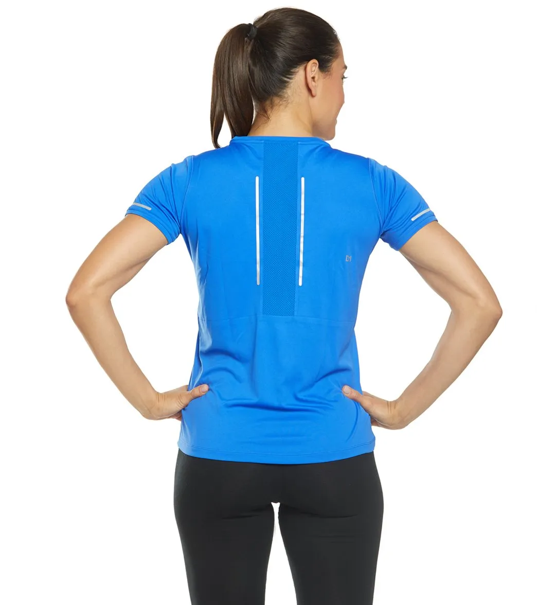 Asics  Women's Lite Show Short Sleeve Illusion Blue