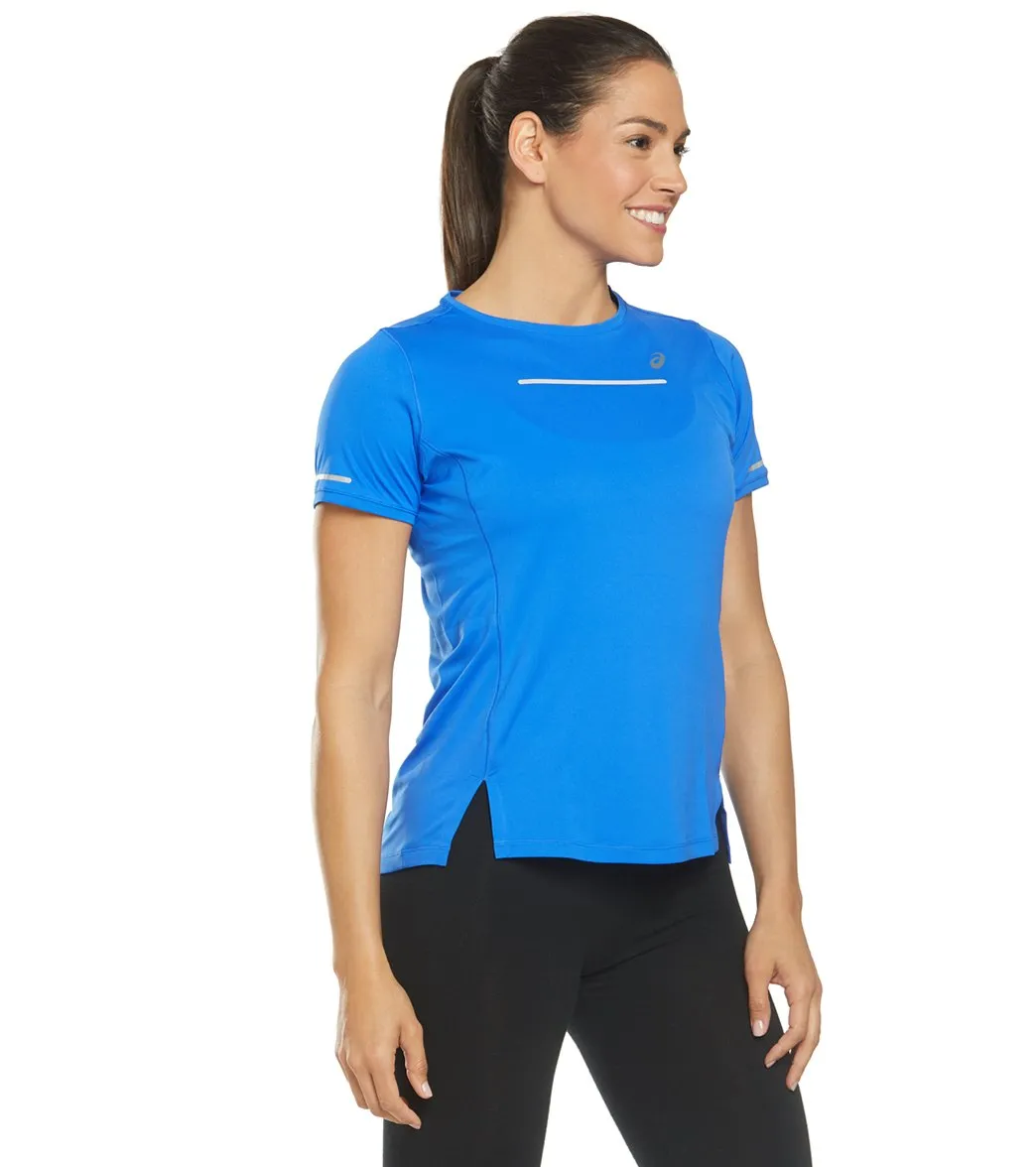 Asics  Women's Lite Show Short Sleeve Illusion Blue