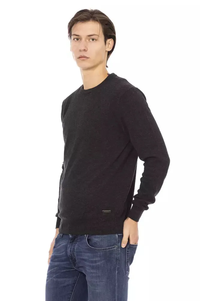 Baldinini Trend Black Wool Men Men's Sweater