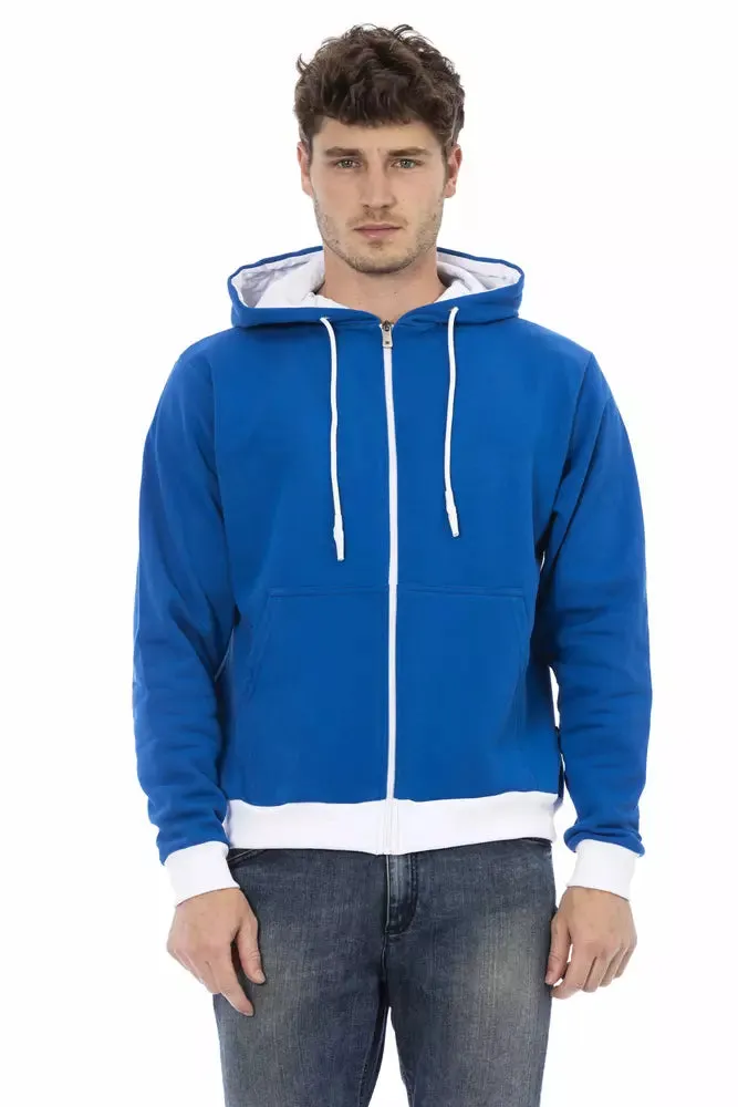 Baldinini Trend Blue Wool Men Men's Sweater