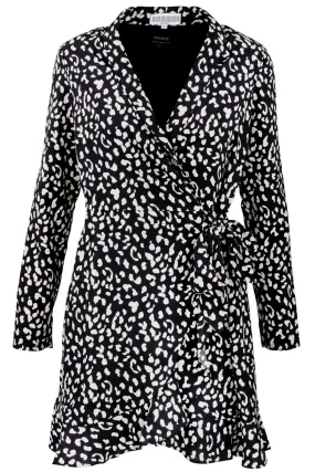 B&W Leo Wrap Dress