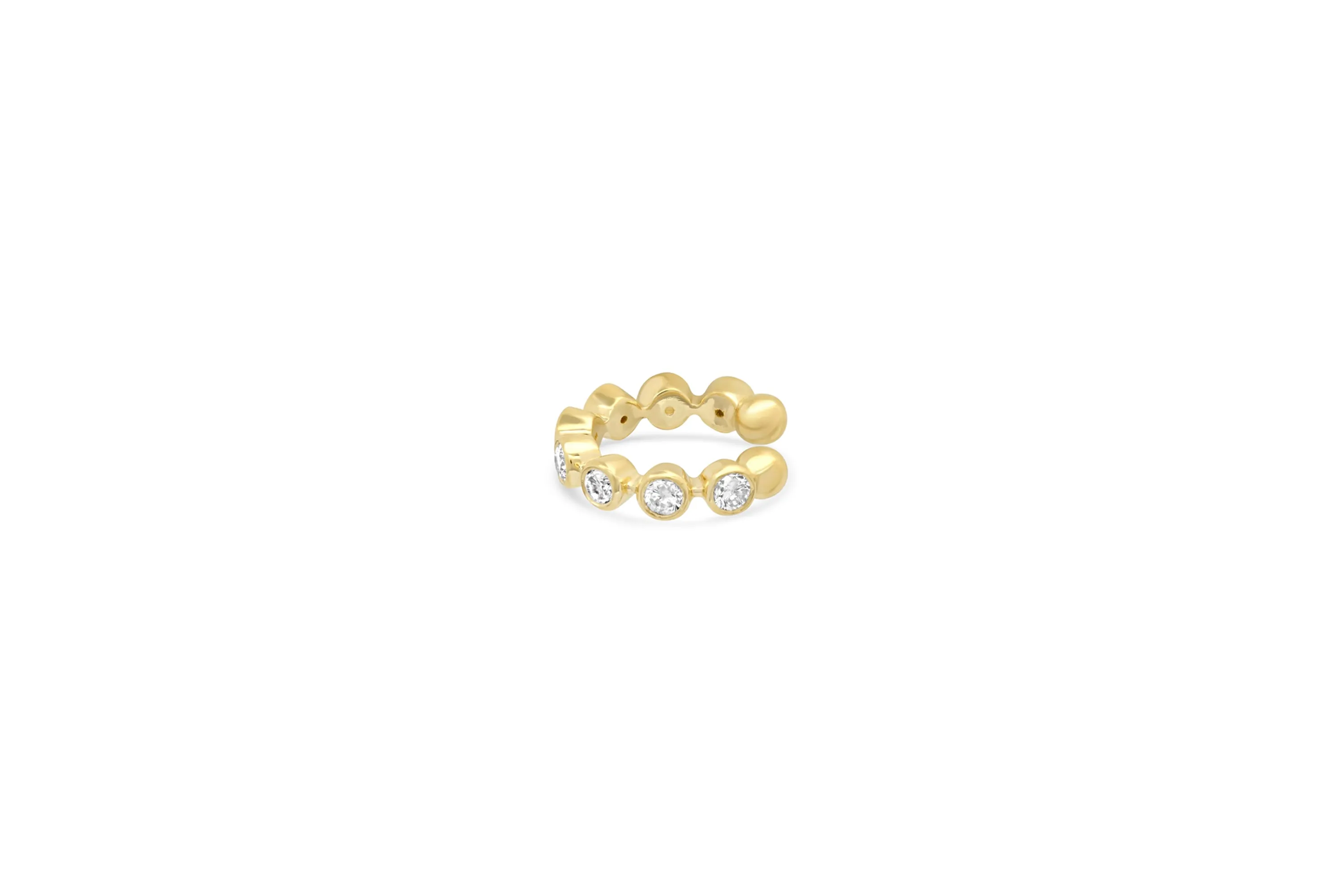 Bezel Diamond Ear Cuff