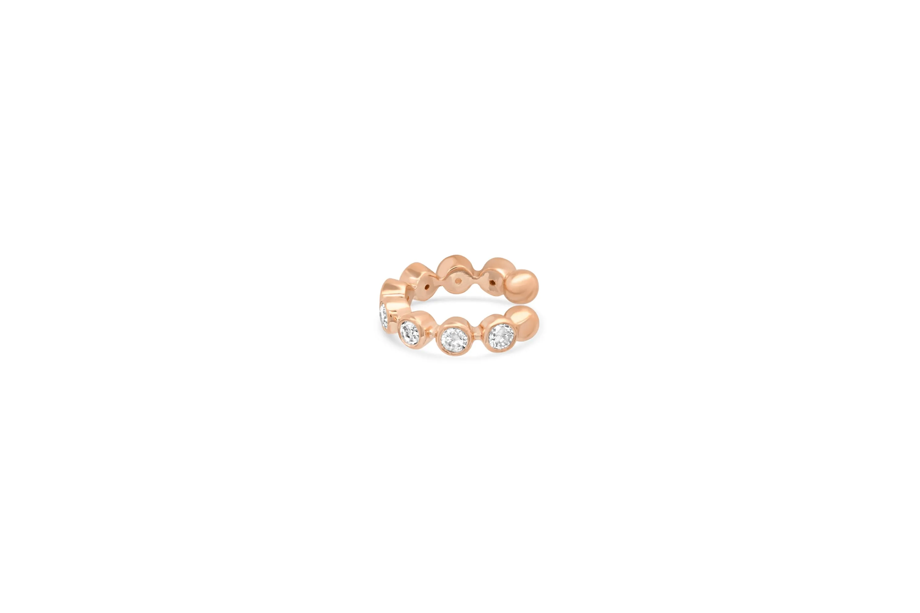 Bezel Diamond Ear Cuff