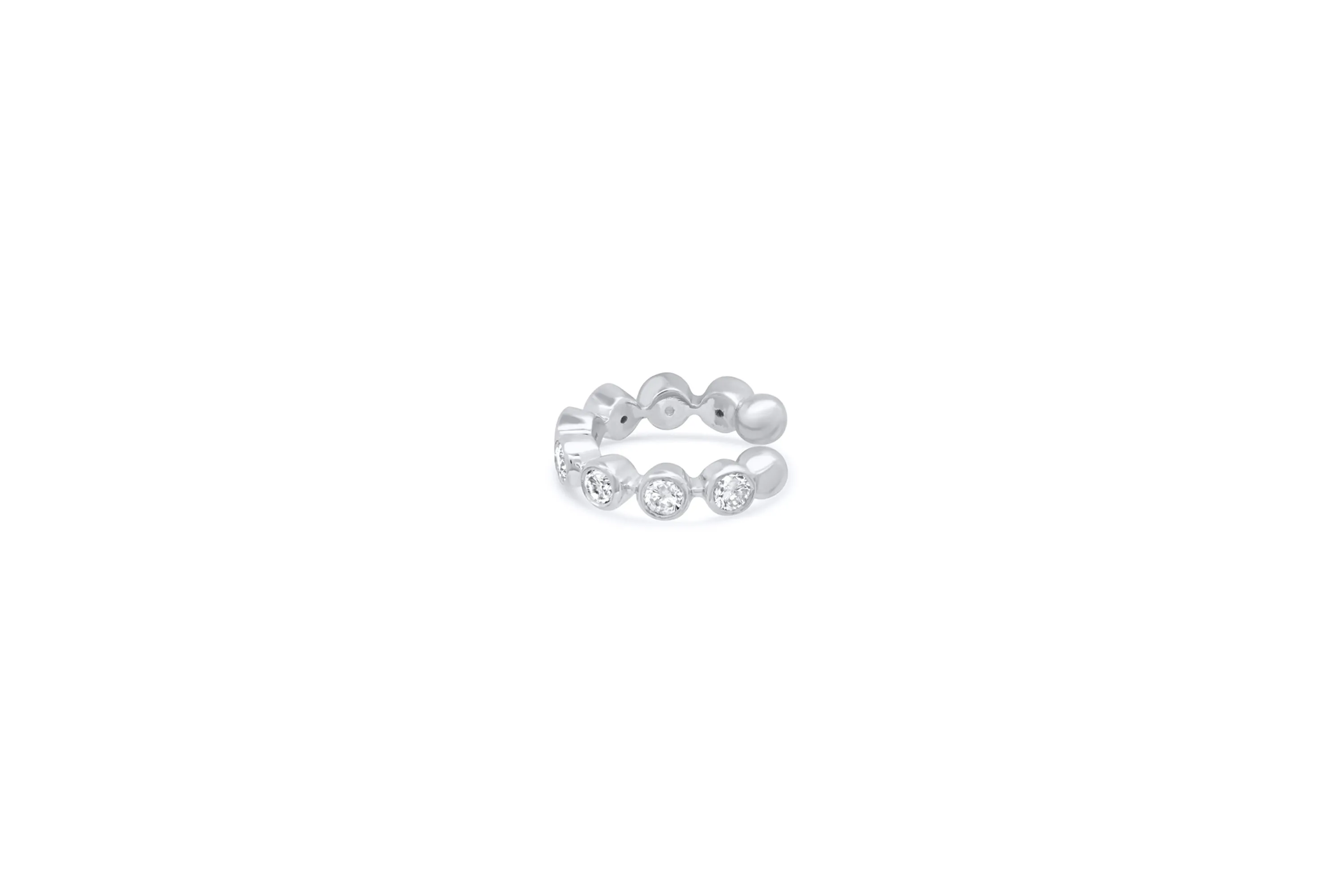 Bezel Diamond Ear Cuff