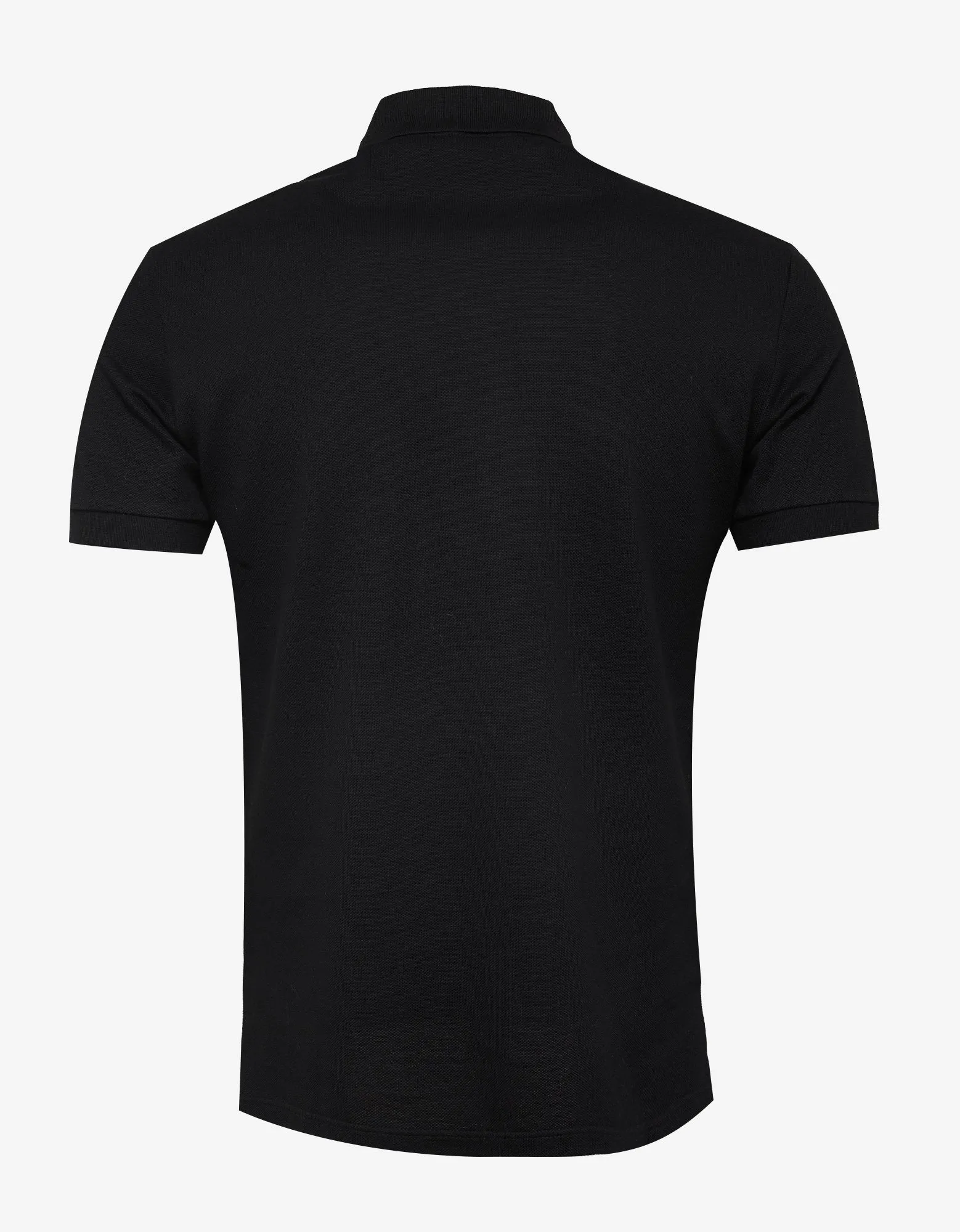 Black Upside Down Logo Polo T-Shirt