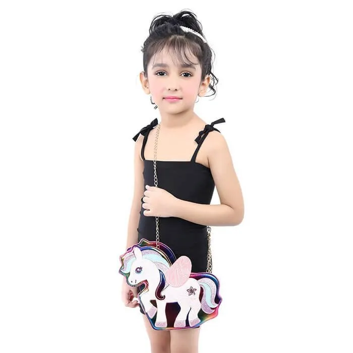 Blingy Rainbow Unicorn Sling Bag