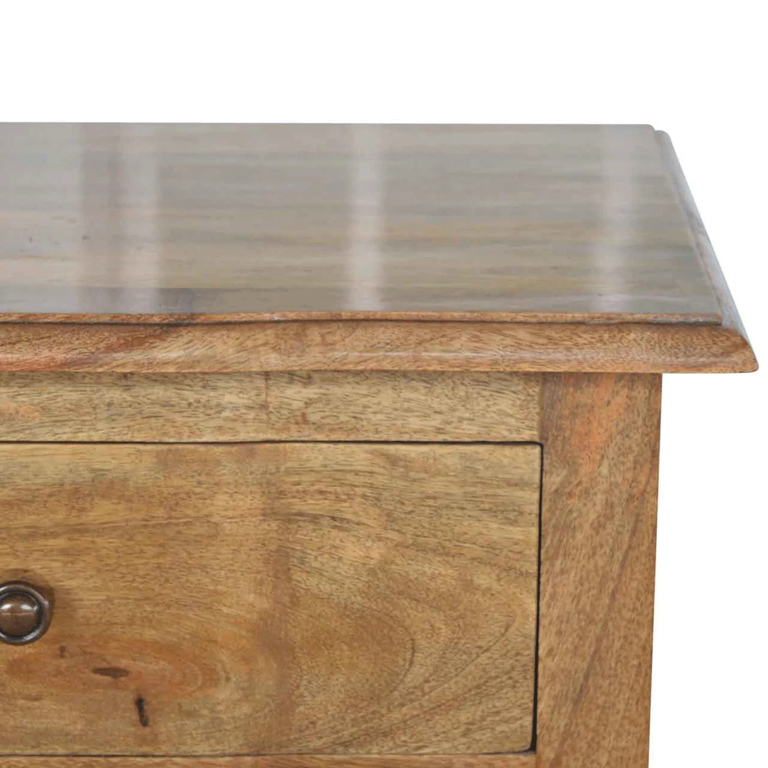 Bordrum Solid Wood 2 Drawers Bedside Table