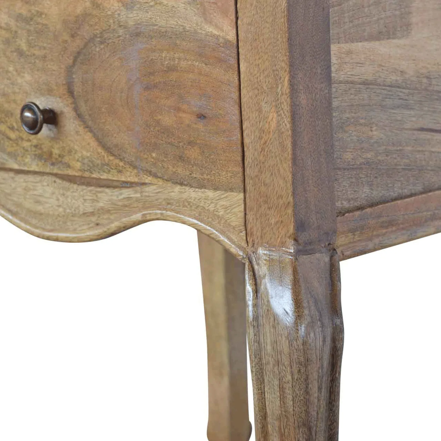 Bordrum Solid Wood 2 Drawers Bedside Table