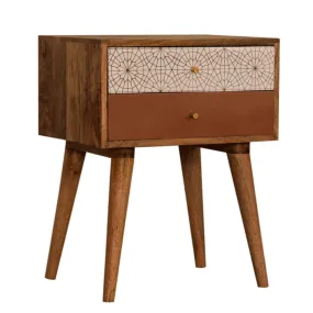 Bourton Solid Wood 2 Drawers Bedside Table