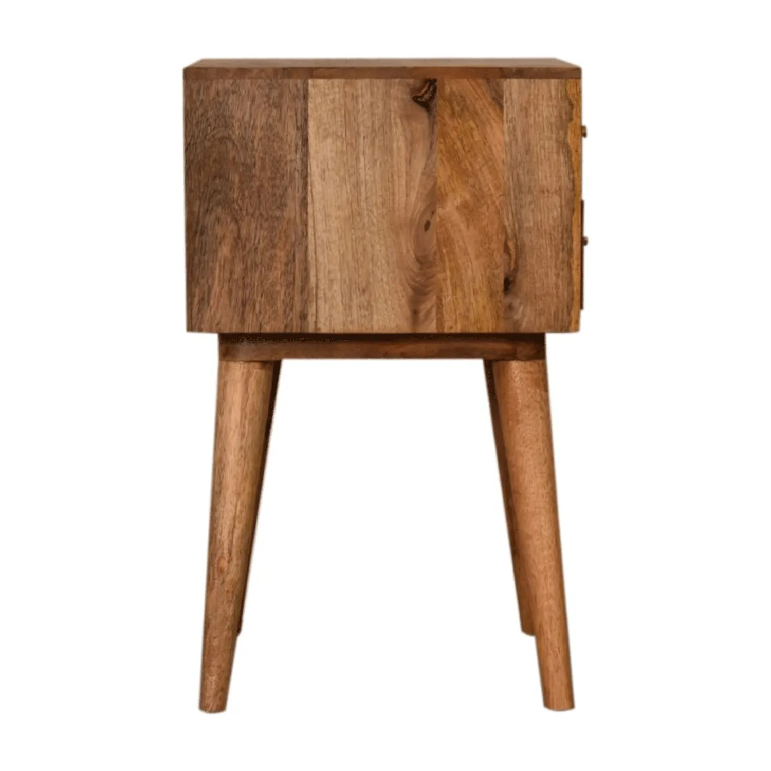 Bourton Solid Wood 2 Drawers Bedside Table