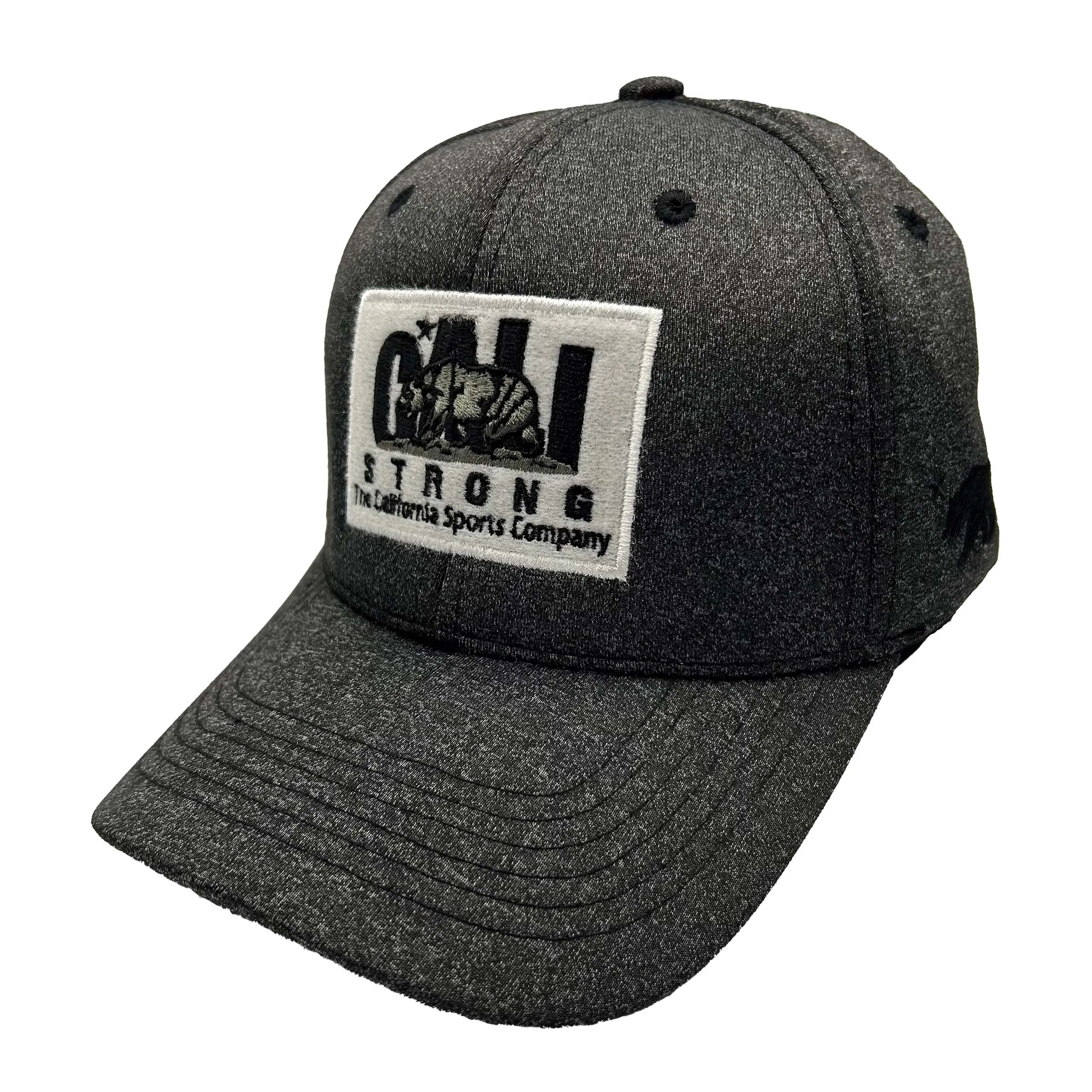 CALI Strong Original Tactical Hat Morale Patch Dark Grey Heather White