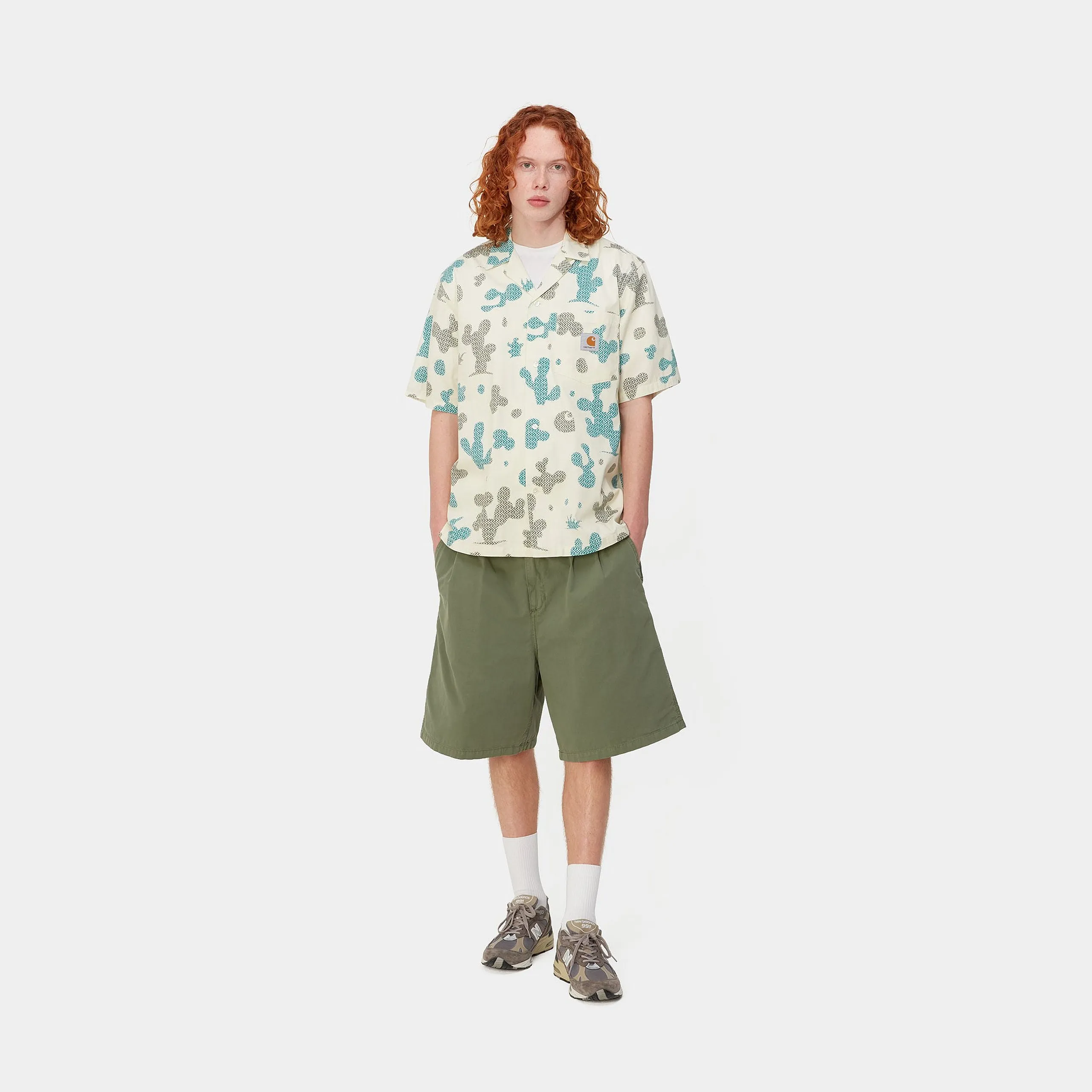 Carhartt WIP Opus S/S Shirt Opus Allover Print, Wax