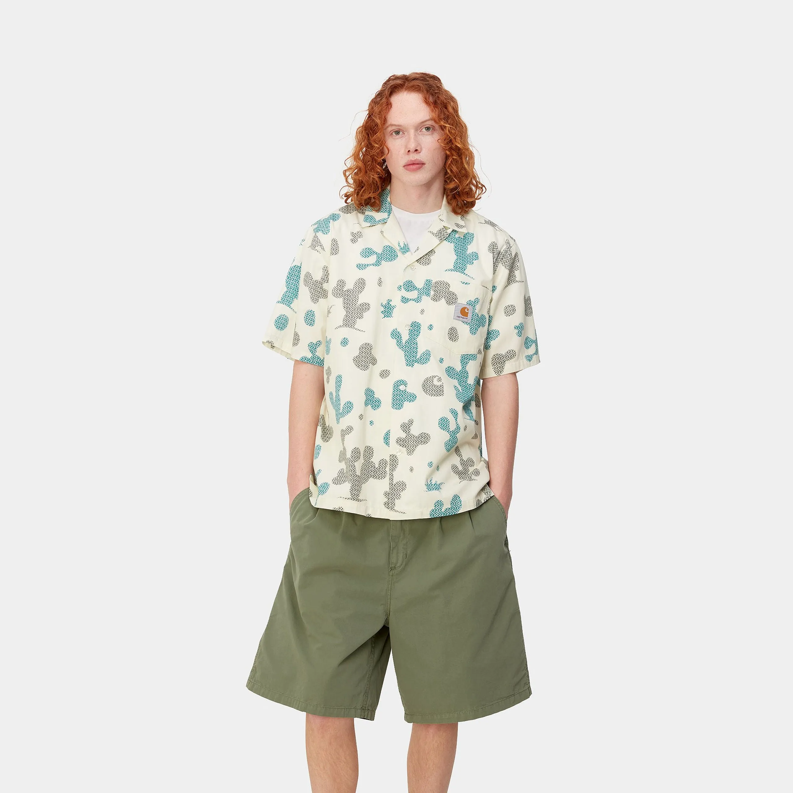 Carhartt WIP Opus S/S Shirt Opus Allover Print, Wax
