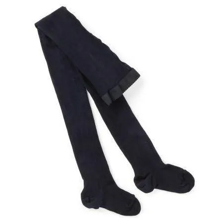 Columbine Cotton Tights-Navy
