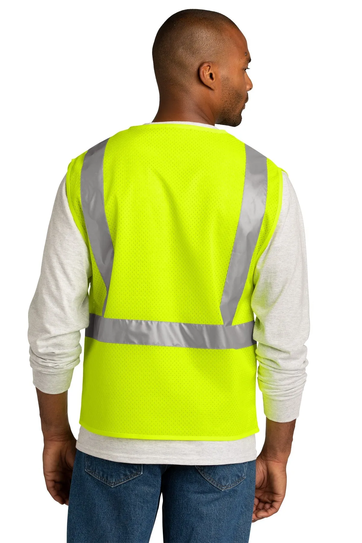 CornerStone ANSI 107 Class 2 Mesh Zippered Vest. CSV102