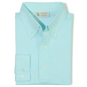 Cotton/Linen Long-sleeve Button-down Polo