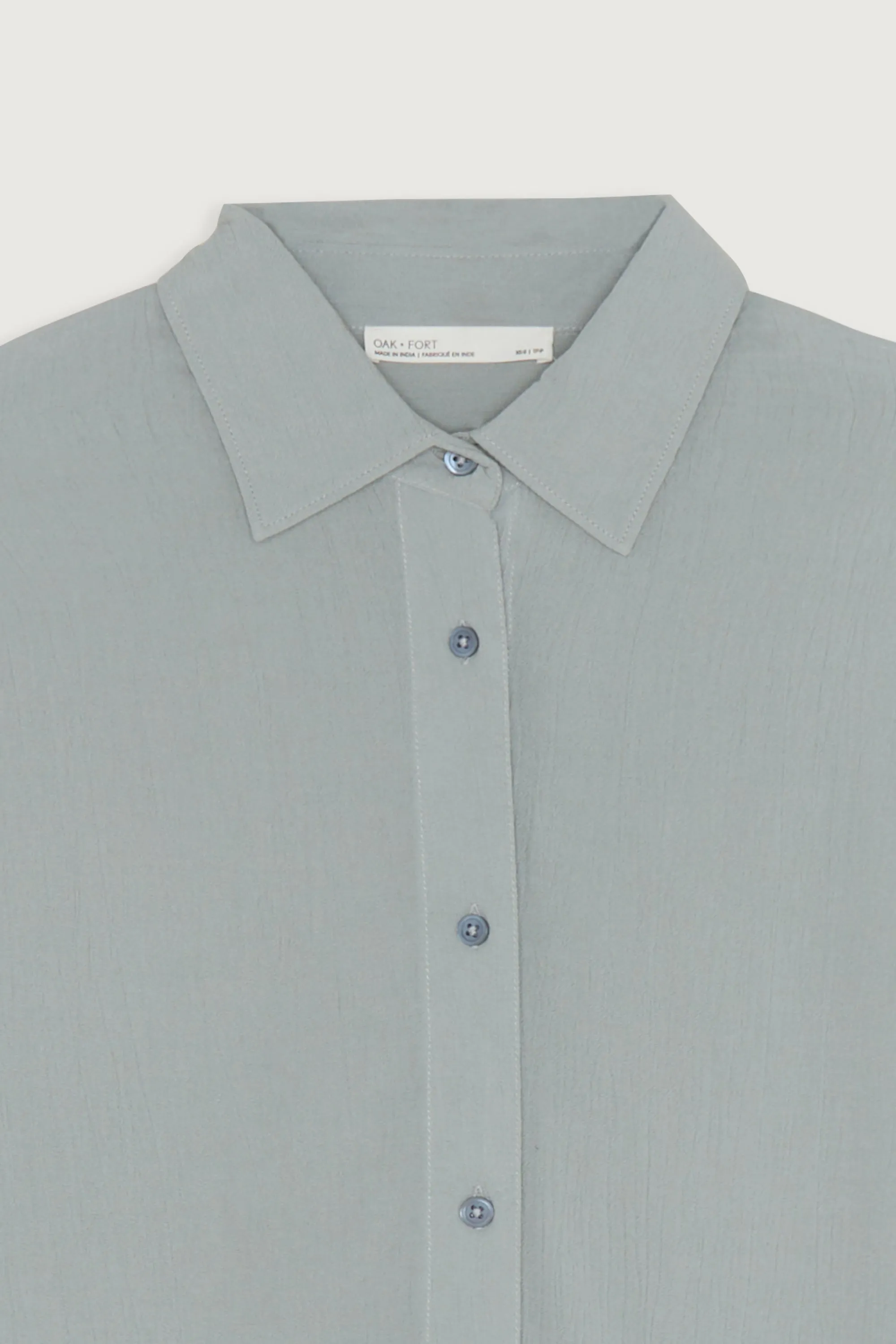 CRINKLED MID-LENGTH SHIRT