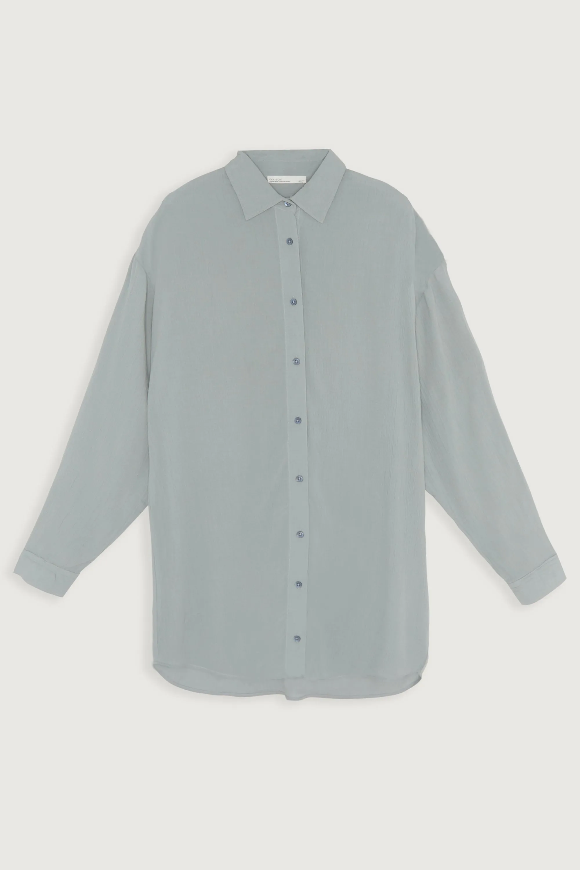 CRINKLED MID-LENGTH SHIRT