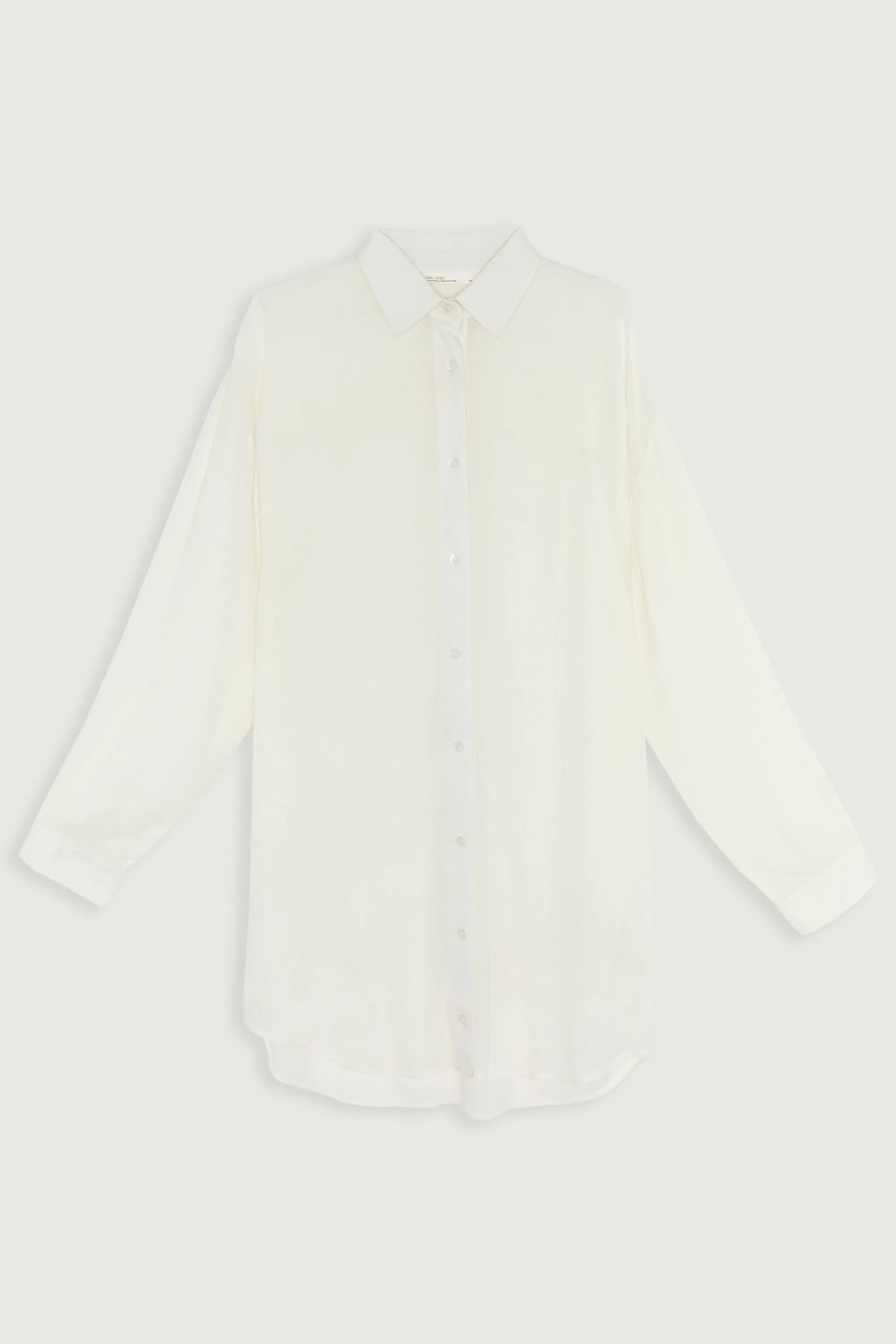 CRINKLED MID-LENGTH SHIRT