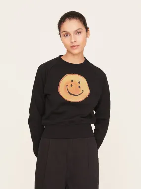 Dinky Type Eco Knit Crew Sweatshirt in Black