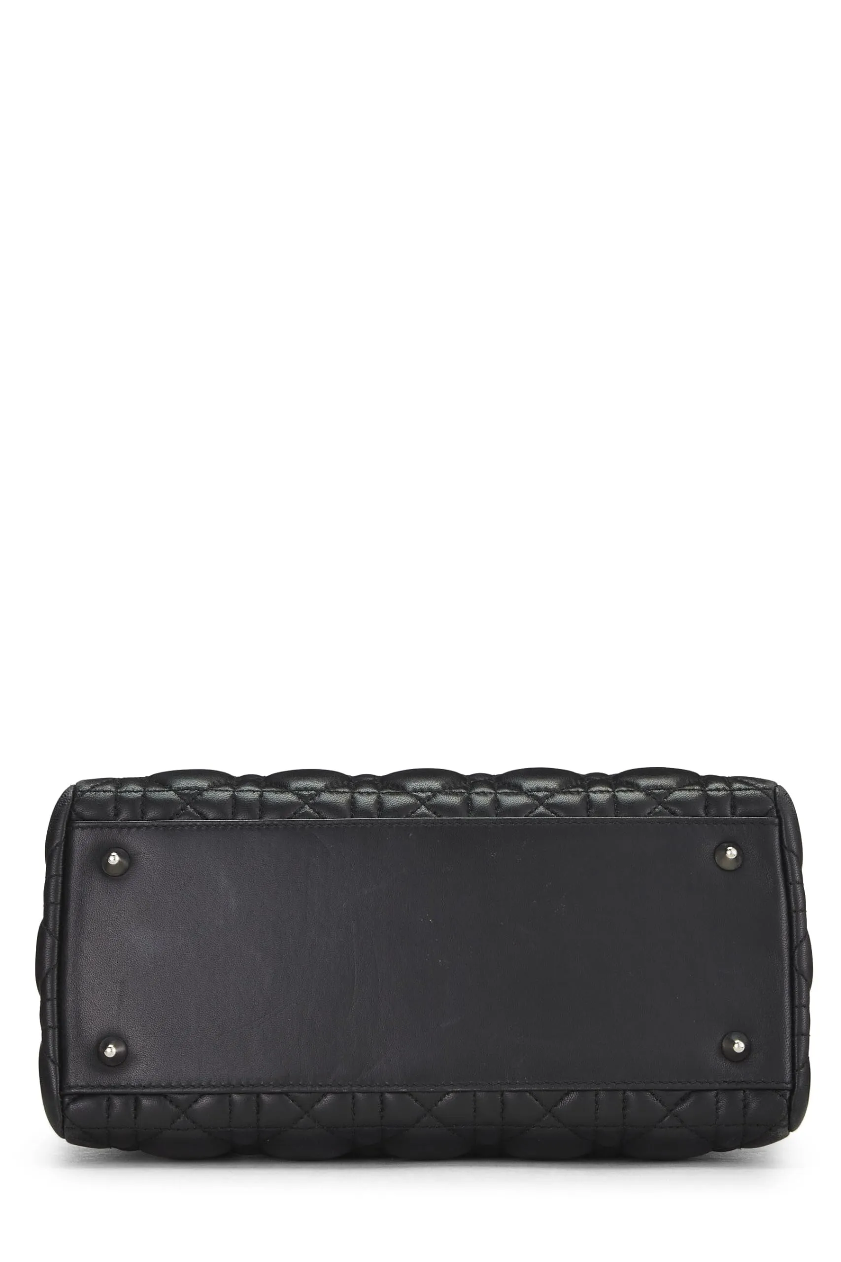 Dior,  Black Cannage Quilted Lambskin Lady Dior Medium, Black