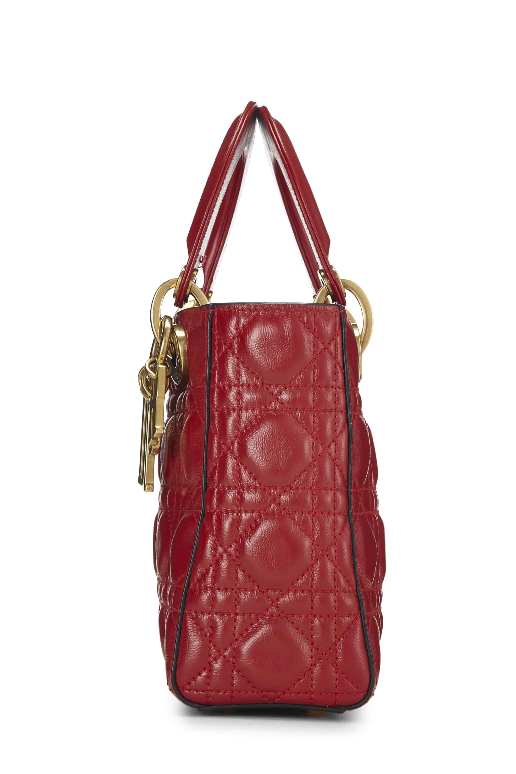 Dior,  Red Calfskin My Lady Dior Lucky Charm Small, Red