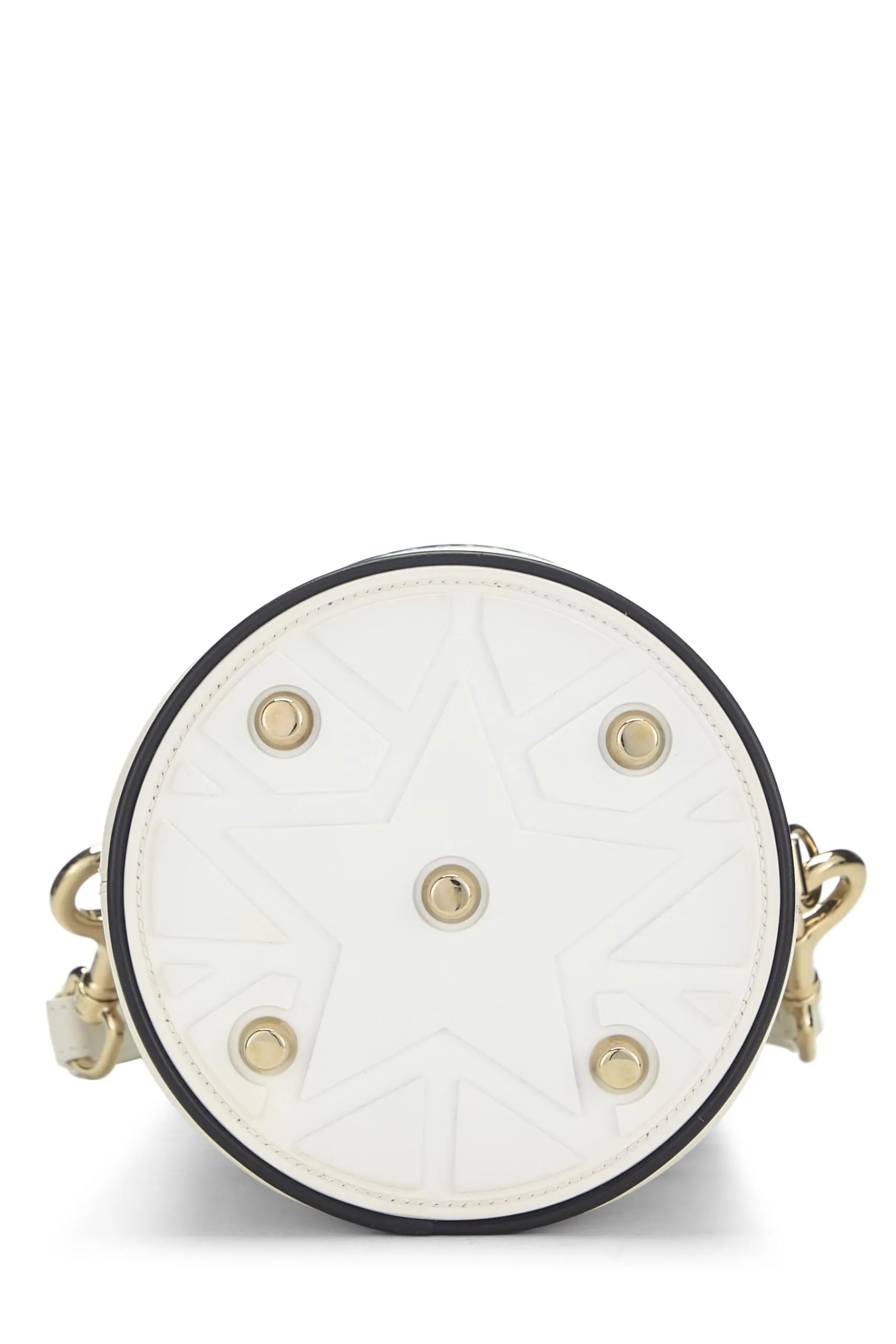 Dior,  White Calfskin Vibe Bucket Bag Micro, White