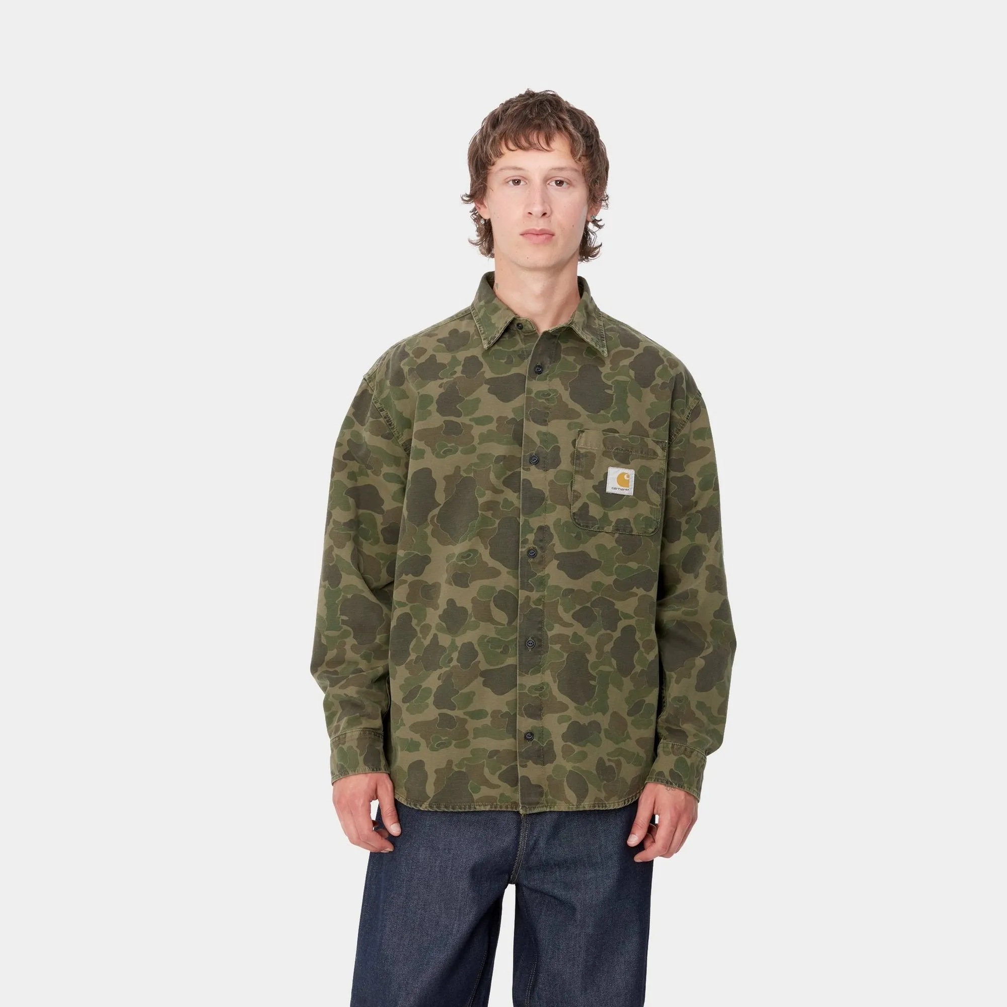 Duck Camo Shirt | Green / Office Green (garment dyed)