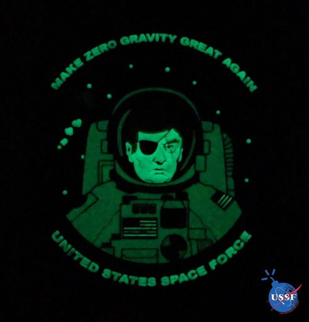 DumpBox Space Force 3D Morale Glow in the Dark Patch