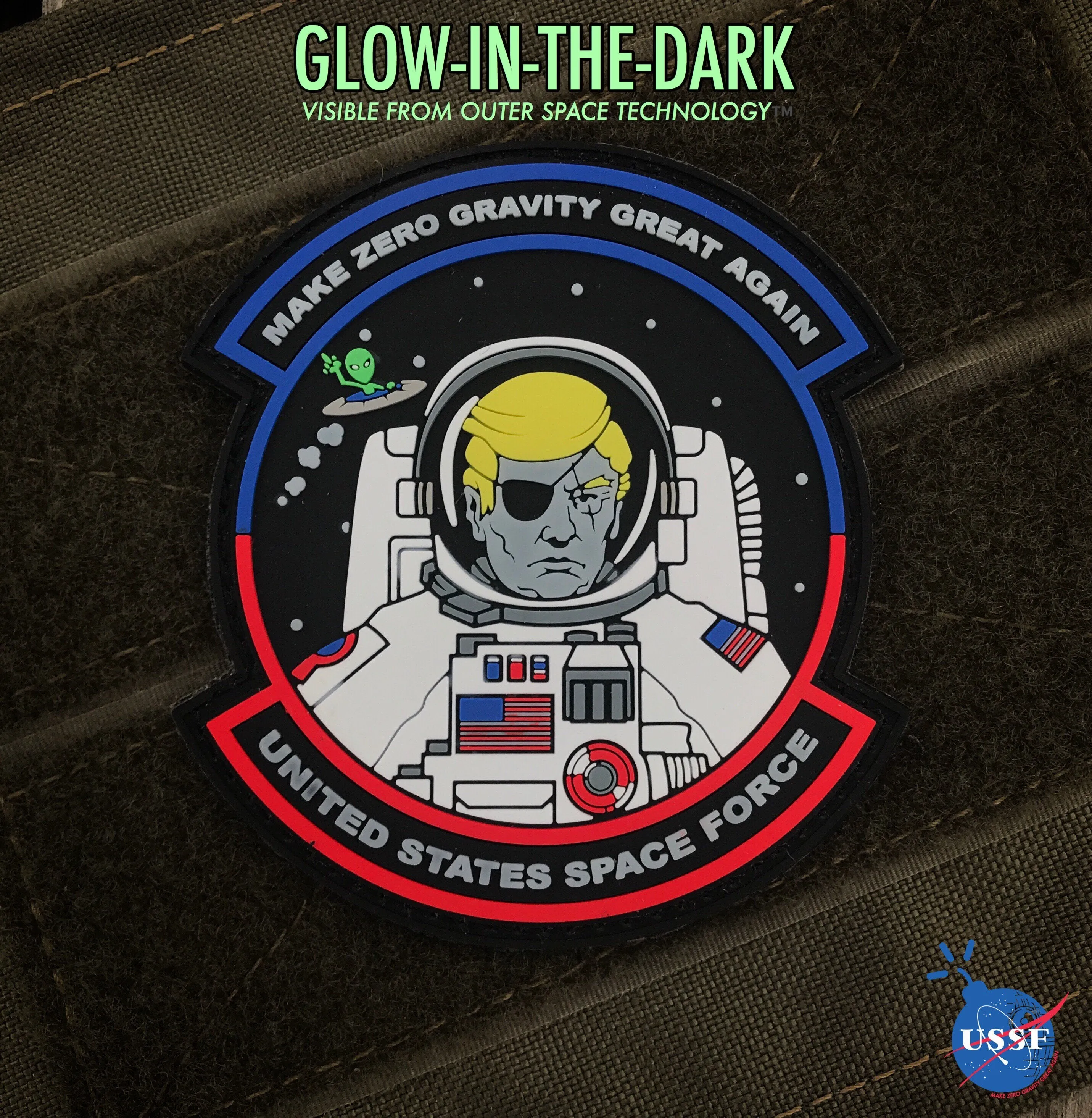 DumpBox Space Force 3D Morale Glow in the Dark Patch