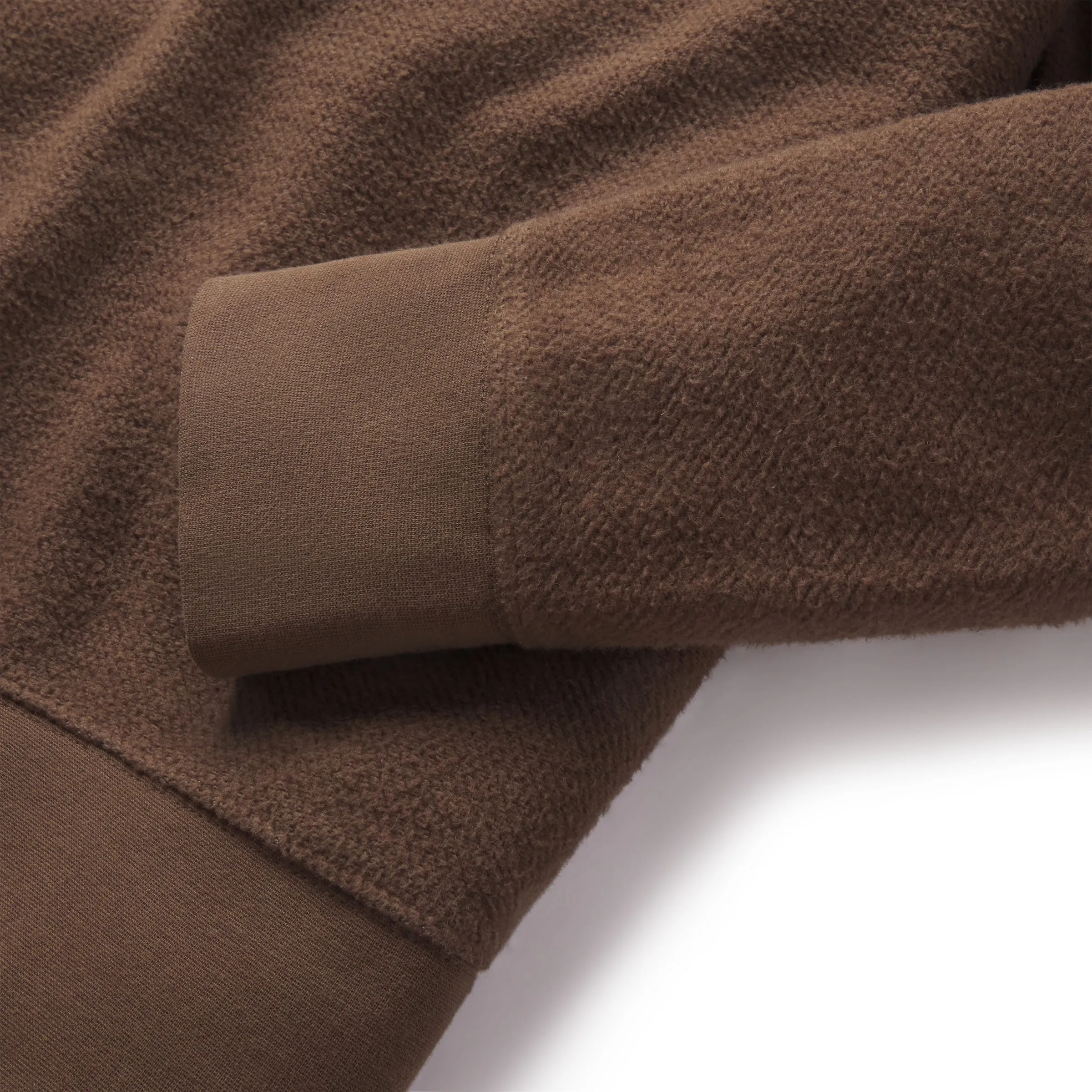 Dunlop Reverse Fleece Crew Neck - Dark Earth