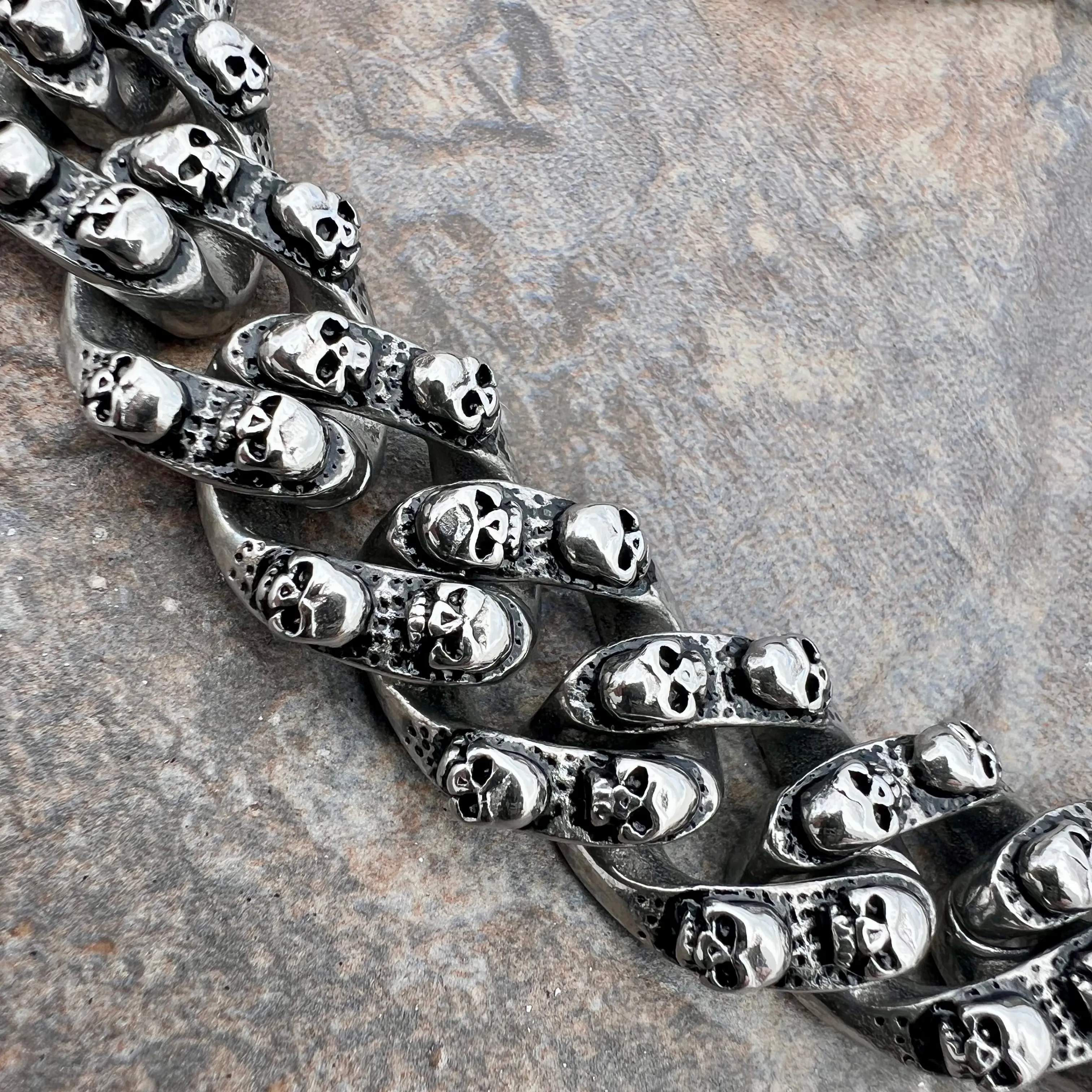 Easy Biker Chain Gang Wallet Chain 3/4" - W/ Sanity’s Black Hook Clip - WC12