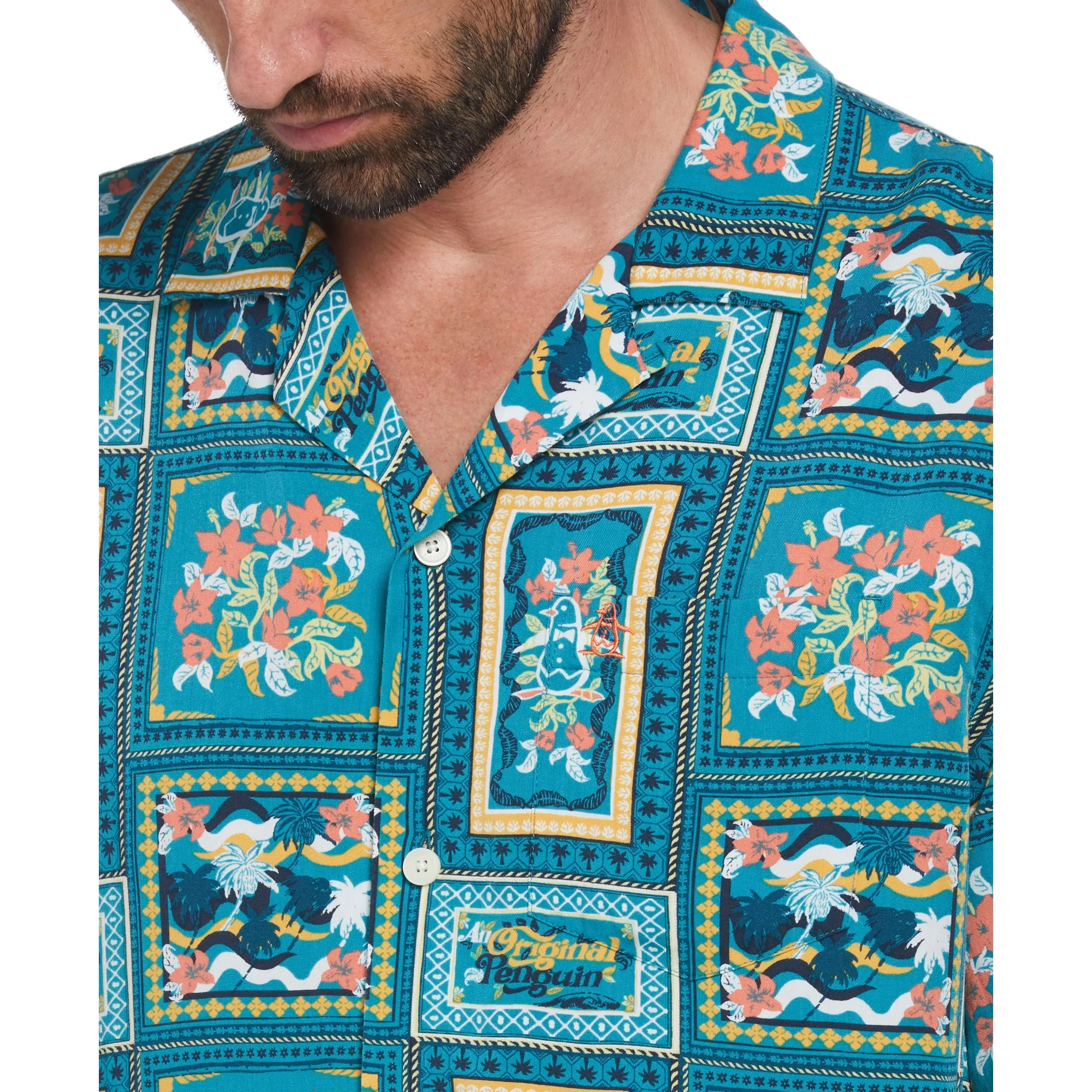 Ecovero™ Floral Tile Print Shirt
