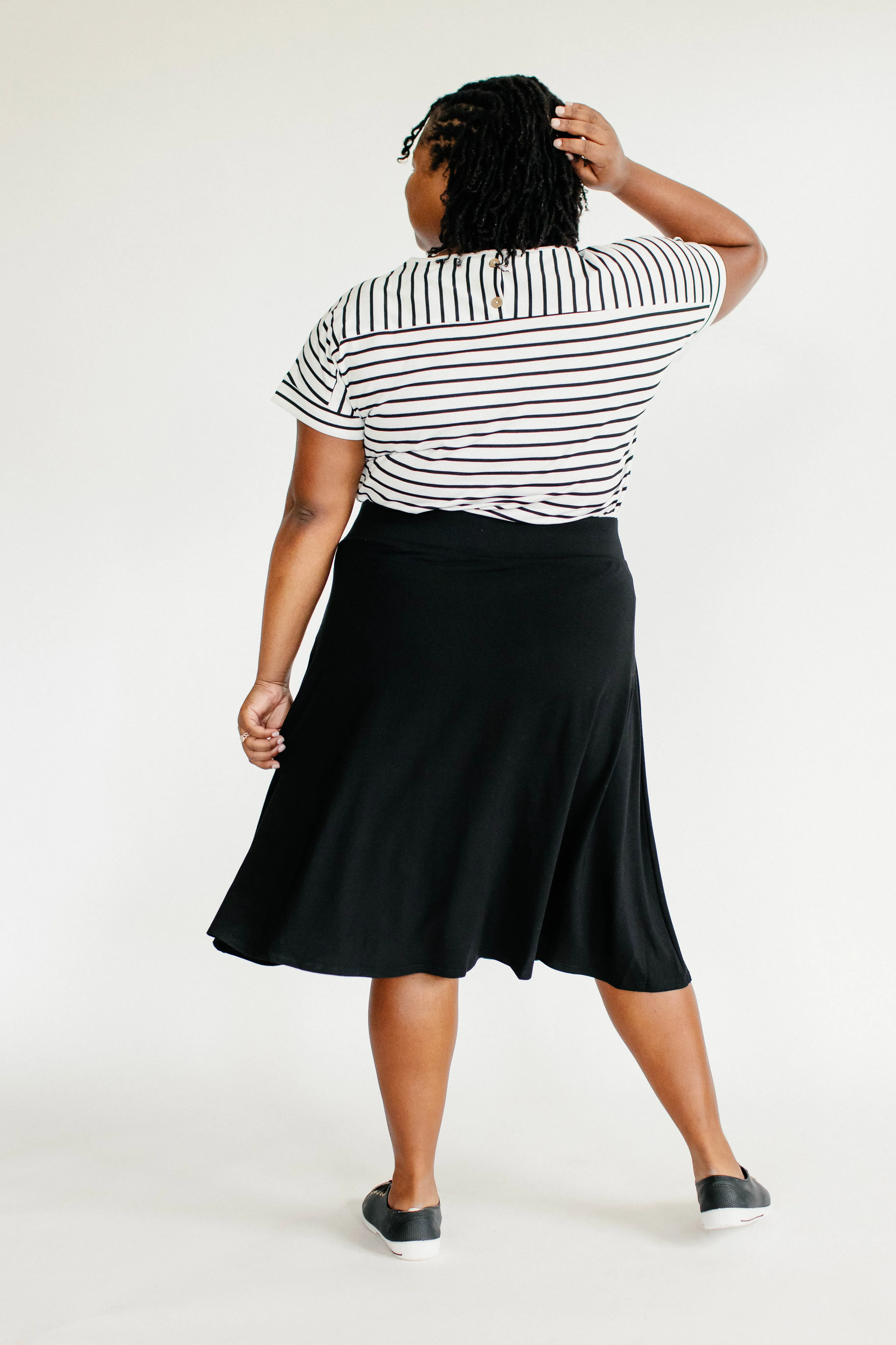 'Eva' Bamboo Blend Skater Skirt FINAL SALE