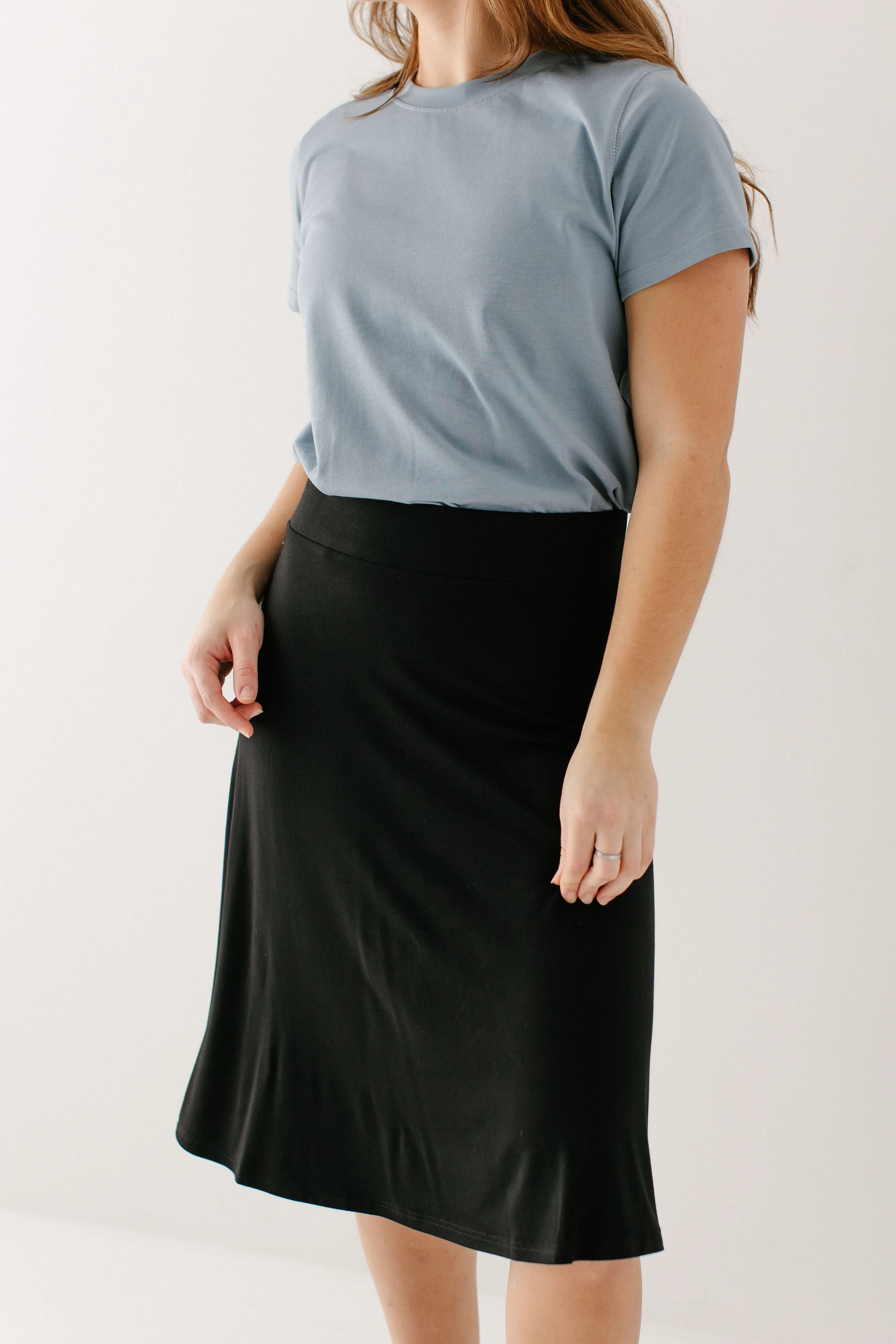'Eva' Bamboo Blend Skater Skirt FINAL SALE
