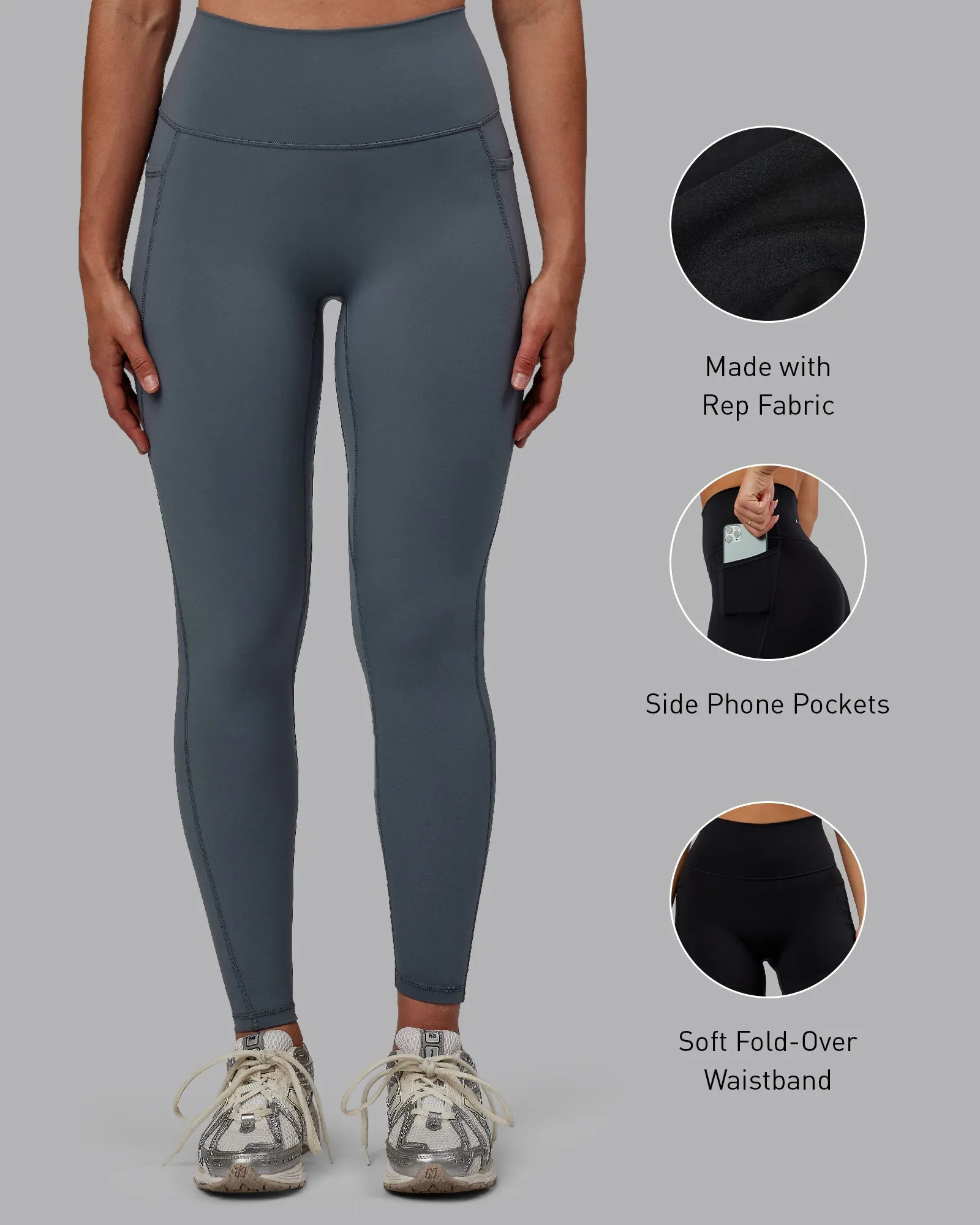 Fusion Full Length Leggings - Turbulence